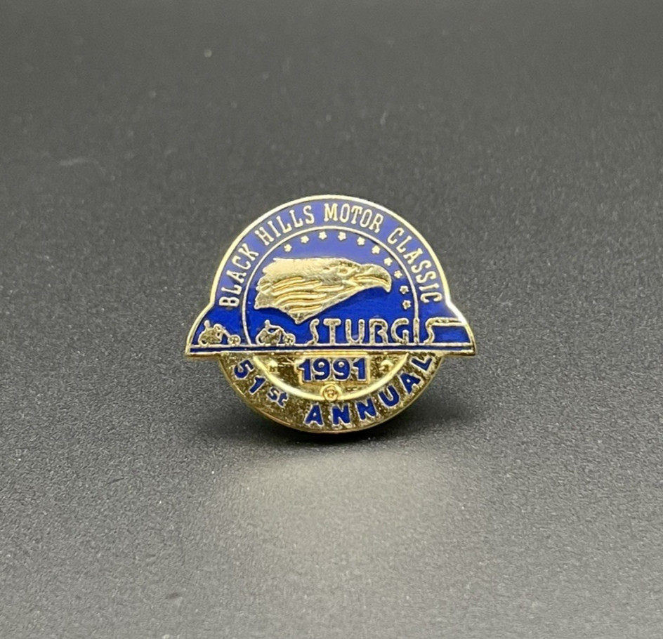 RARE VINTAGE 1991 51st STURGIS CHAMBER SOUTH DAKOTA HARLEY RALLY PIN RARE VINTAGE 1991 51st STURGIS CHAMBER SOUTH DAKOTA HARLEY RALLY PIN