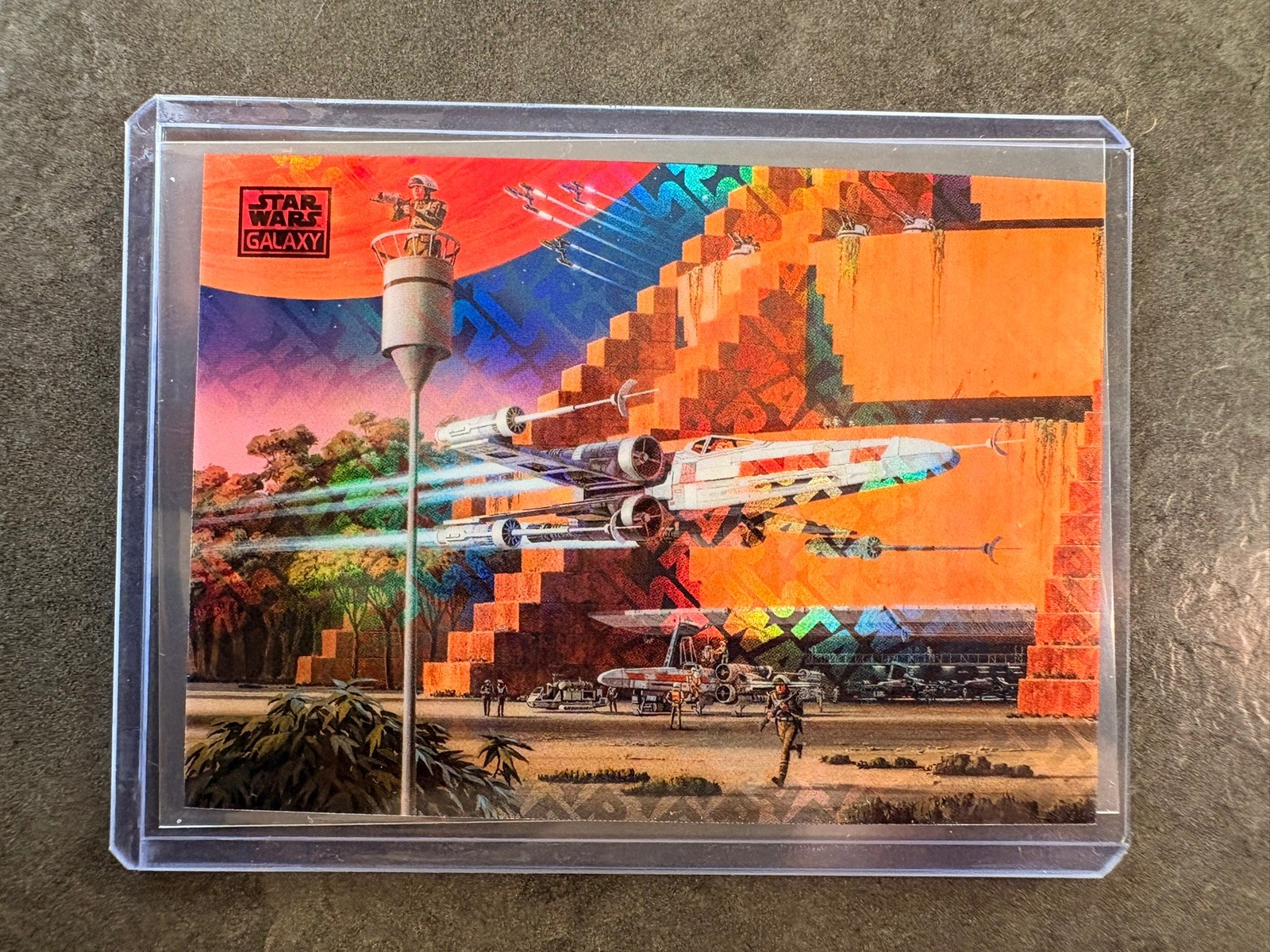 Star Wars Topps Chrome Galaxy 2026 -  REBEL BASE #84 - RED Logofractor /5