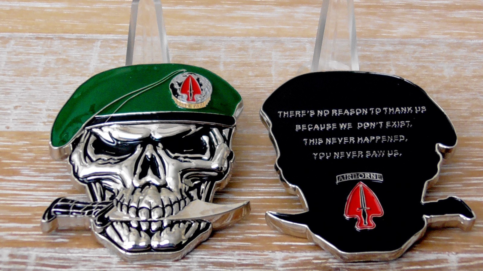 1st Special Forces Delta Force JSOC SFOD-D We Don't Exist Skull Challenge Coin 1st Special Forces Delta Force JSOC SFOD-D We Don't Exist Skull Challenge Coin