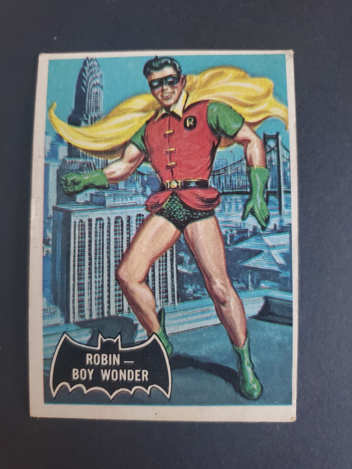 1966 Topps Batman Black Bat #2 Robin Boy Wonder Rare HOT