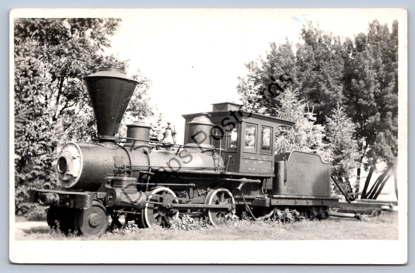 Michigan Rppc Postcard c1930-50s Day Lumber Co. Steam Locomotive 1876 Engine Michigan Rppc Postcard c1930-50s Day Lumber Co. Steam Locomotive 1876 Engine