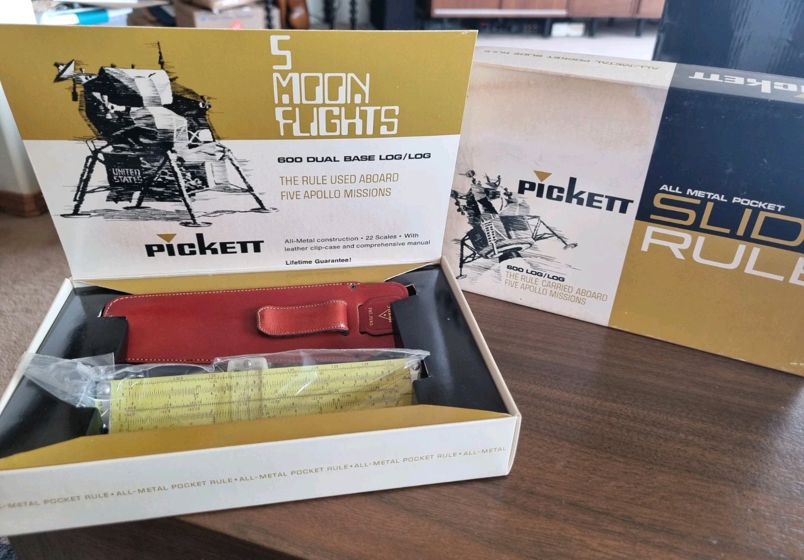 NOS Rare Apollo New In Box Pickett N600-ES 600 ES 6" Slide Rule NOS Rare Apollo New In Box Pickett N600-ES 600 ES 6" Slide Rule