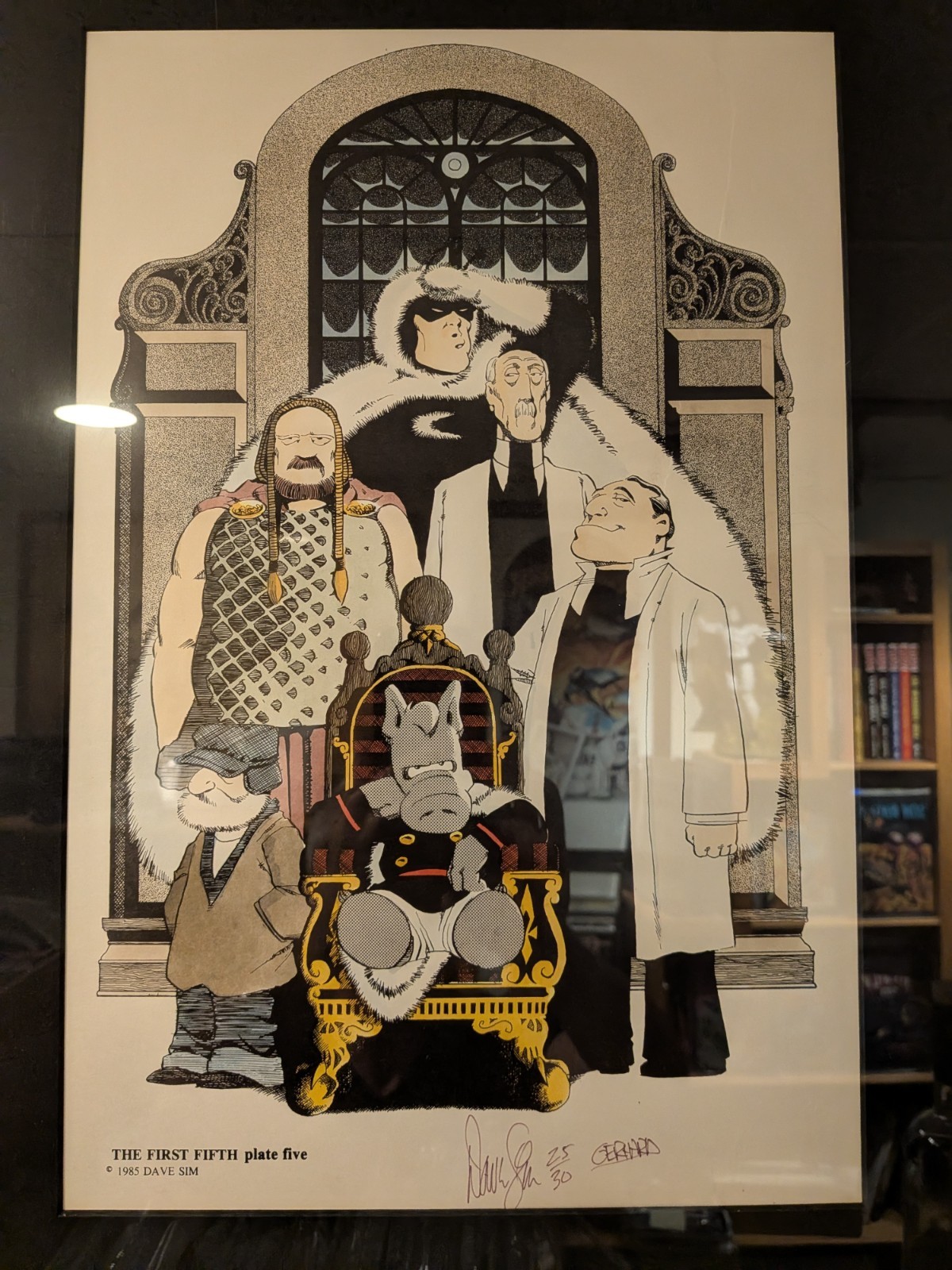 CEREBUS The First Fifth portfolio print (SCARCE) PLATE 5 (25/30) hand colored CEREBUS The First Fifth portfolio print (SCARCE) PLATE 5 (25/30) hand colored