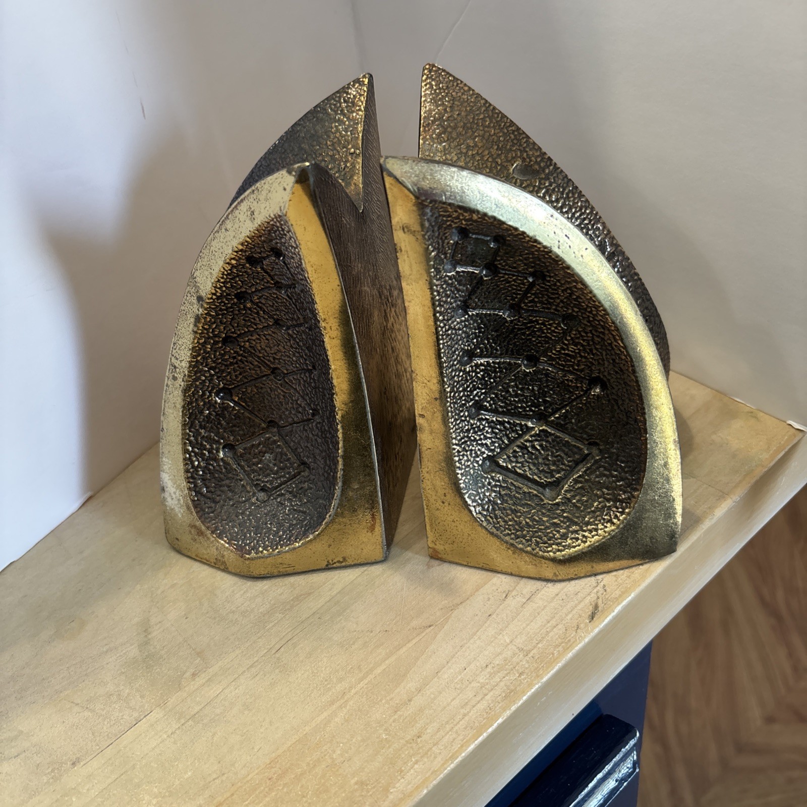 Mid-Century ATOMIC STAR Ben Seibel Bookends For Jenfredware