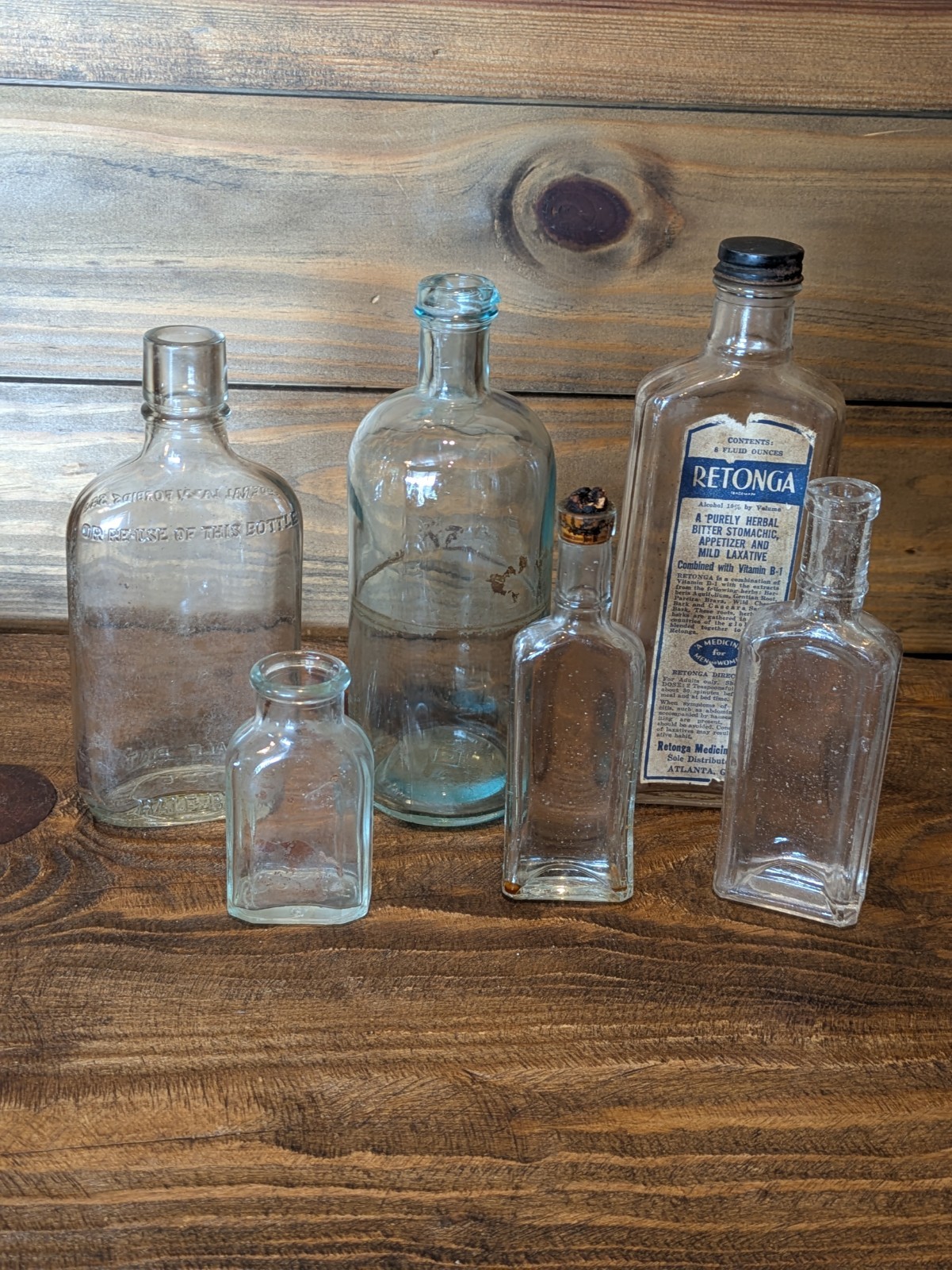 Various Old Bottles. Lot Of 6 Various Old Bottles. Lot Of 6