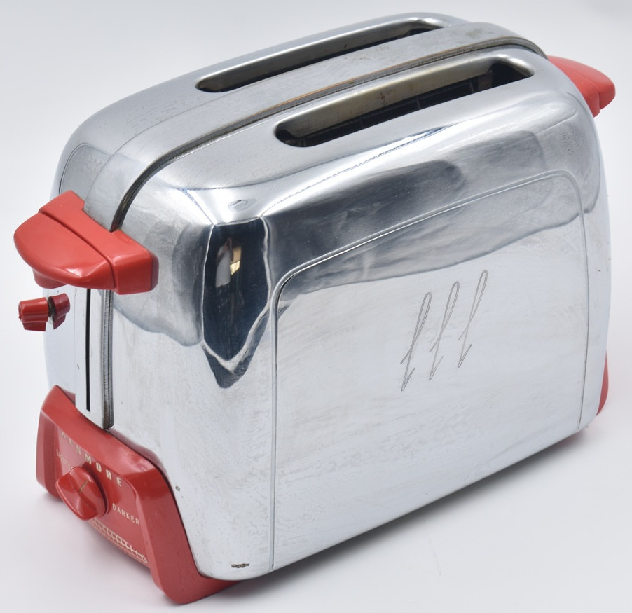 Vintage 1950s Kenmore Sears Toaster Model 344-6332 Red Bakelite Handles Works Vintage 1950s Kenmore Sears Toaster Model 344-6332 Red Bakelite Handles Works