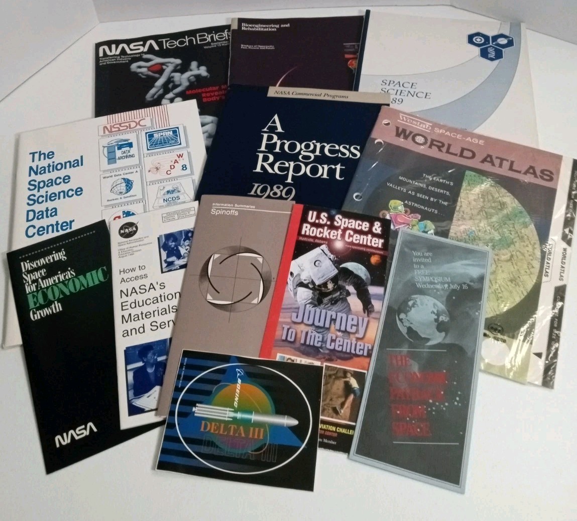 Vintage NASA Ephemera Lot 1980s Space Science Tech Briefs Delta III Sticker Vintage NASA Ephemera Lot 1980s Space Science Tech Briefs Delta III Sticker