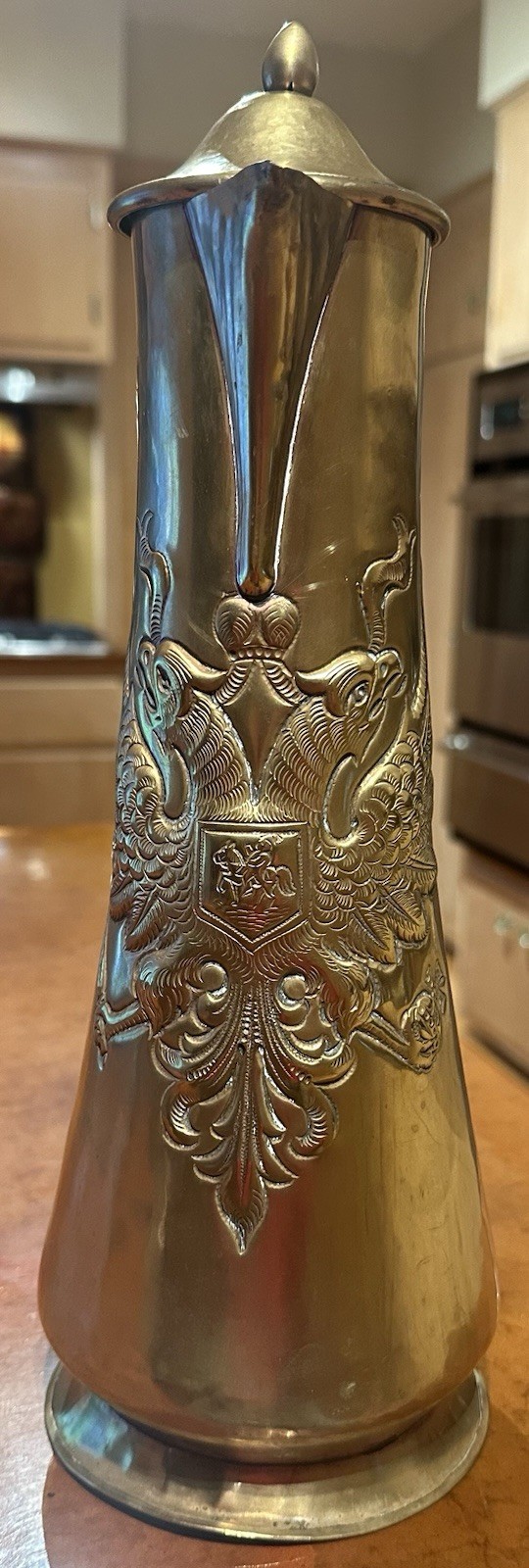 Antique Imperial Russian Brass Pitcher Ewer Kolchugin Partnership Pre-1917 Antique Imperial Russian Brass Pitcher Ewer Kolchugin Partnership Pre-1917