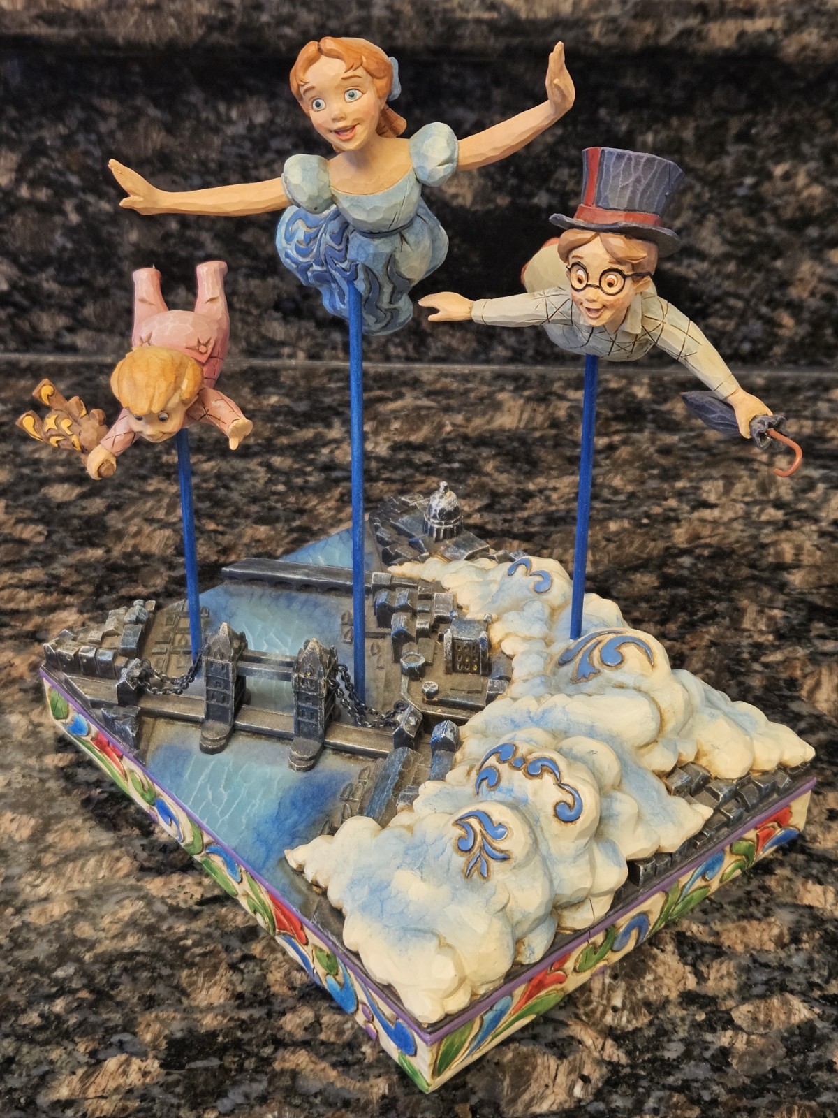 Enesco Disney Peter Pan Darling Family "Straight On 'Til Morning" Item #4009041