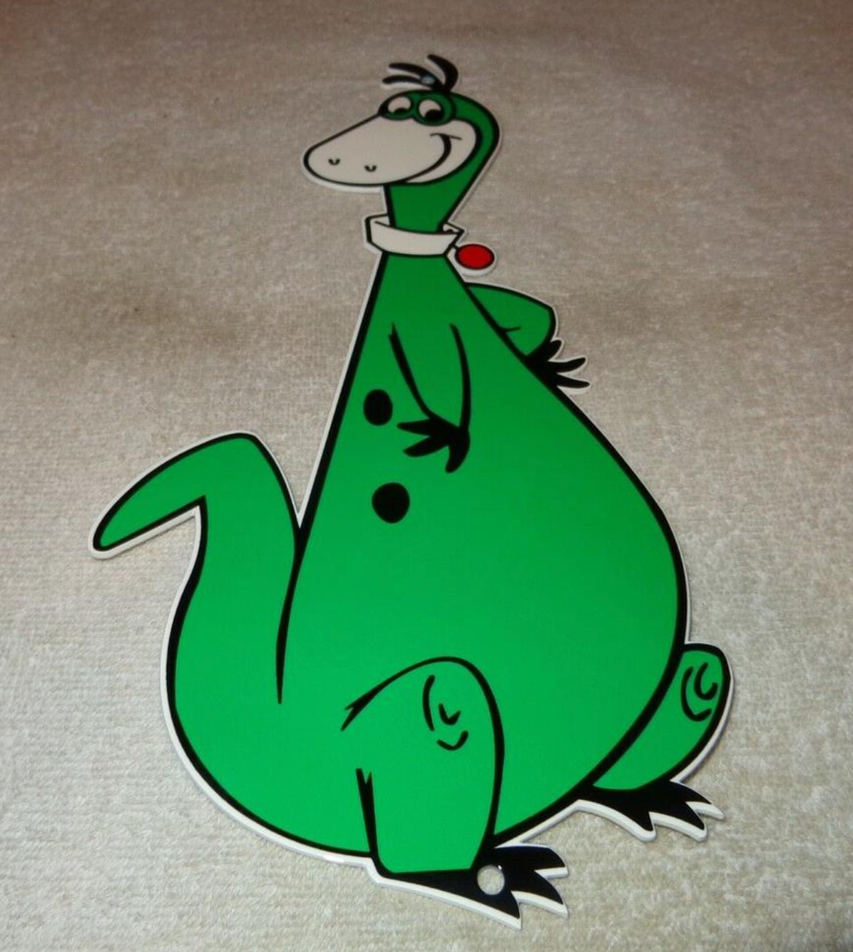 VINTAGE SINCLAIR DINO THE DINOSAUR FLINTSTONES 1' METAL ENAMEL GASOLINE OIL SIGN VINTAGE SINCLAIR DINO THE DINOSAUR FLINTSTONES 1' METAL ENAMEL GASOLINE OIL SIGN