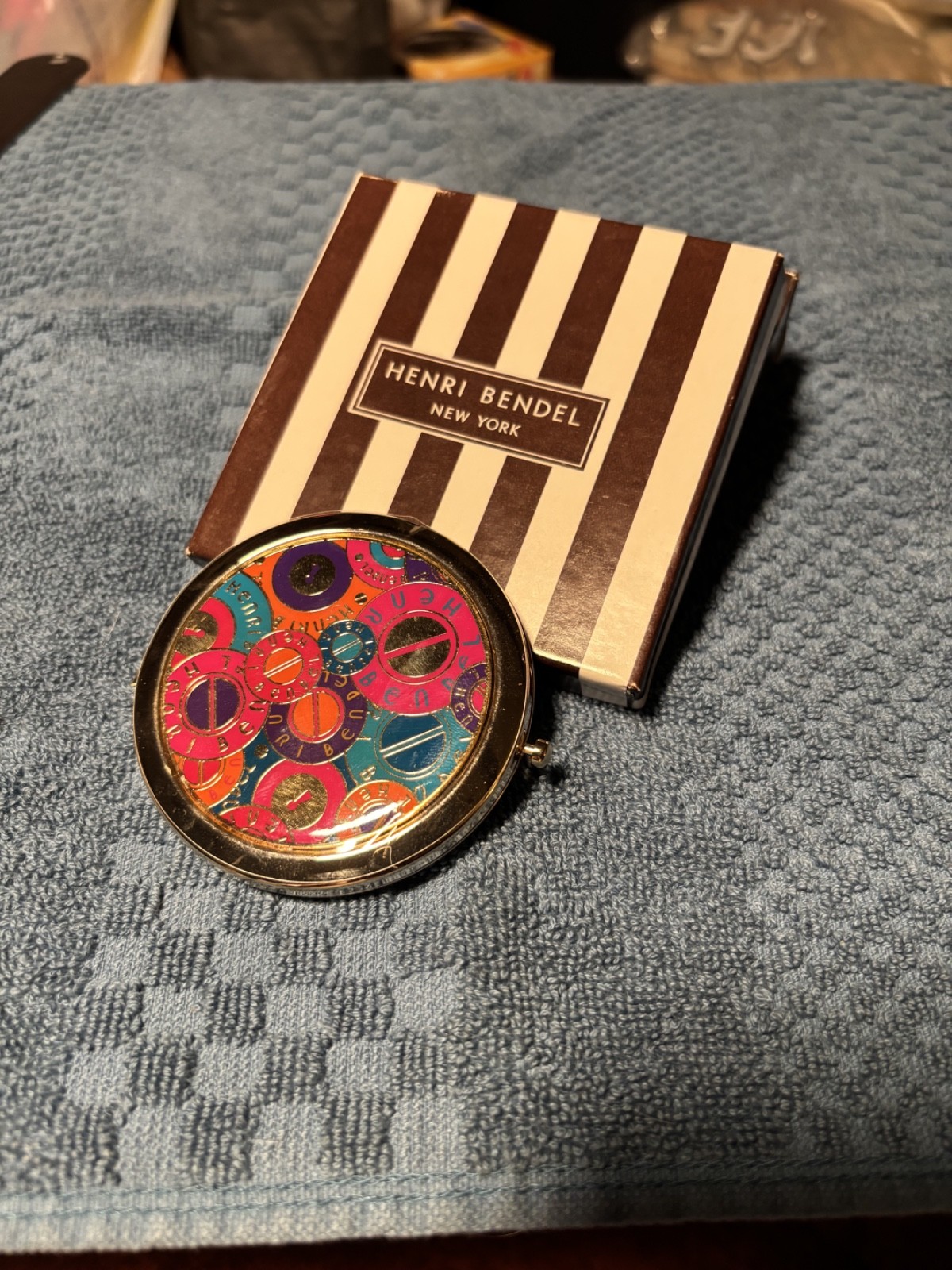 Vintage HENRI BENDEL COMPACT Mirror Vintage HENRI BENDEL COMPACT Mirror