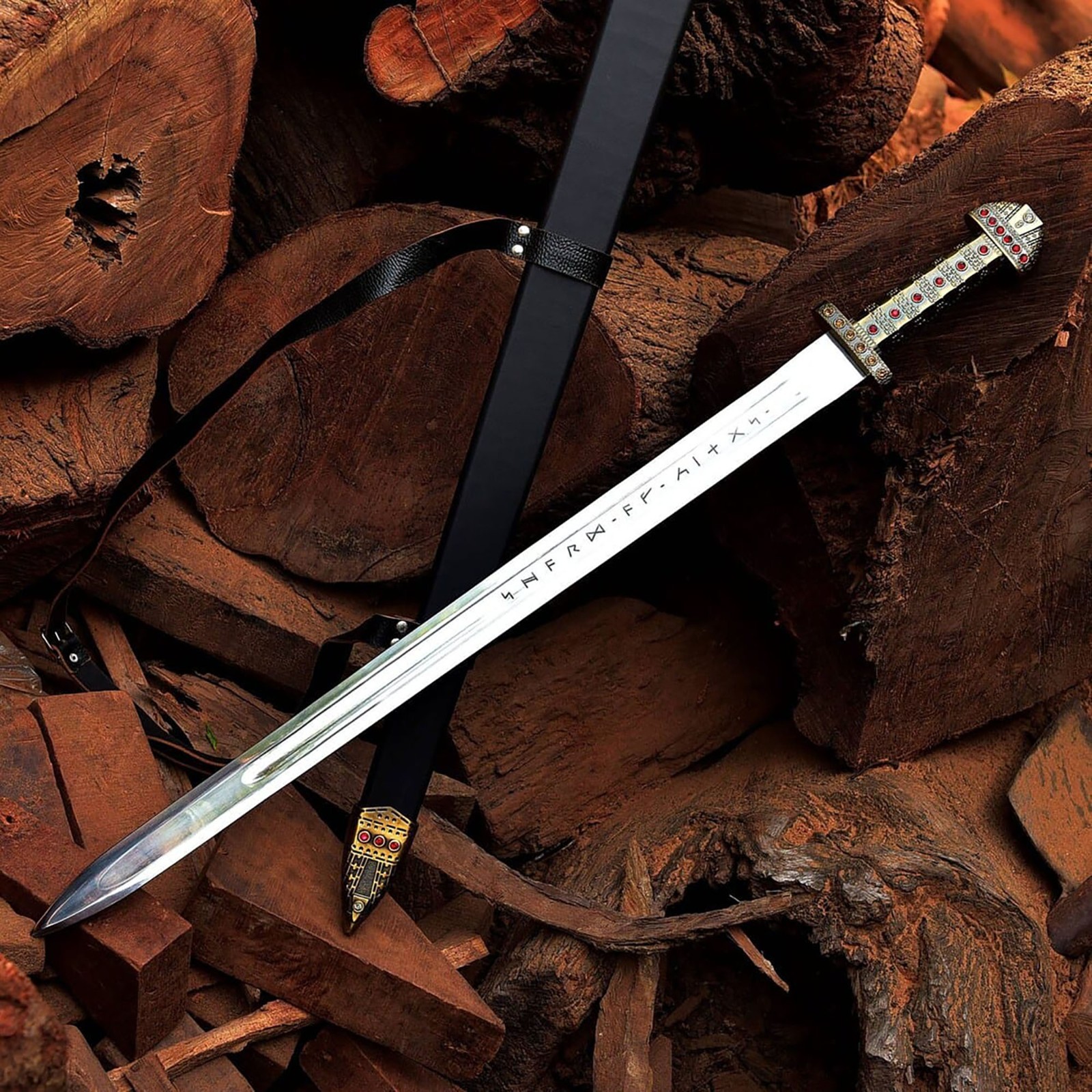 Hand Forged Custom King Ragnar Lothbrok Viking Sword, Stainless Steel Replica Hand Forged Custom King Ragnar Lothbrok Viking Sword, Stainless Steel Replica