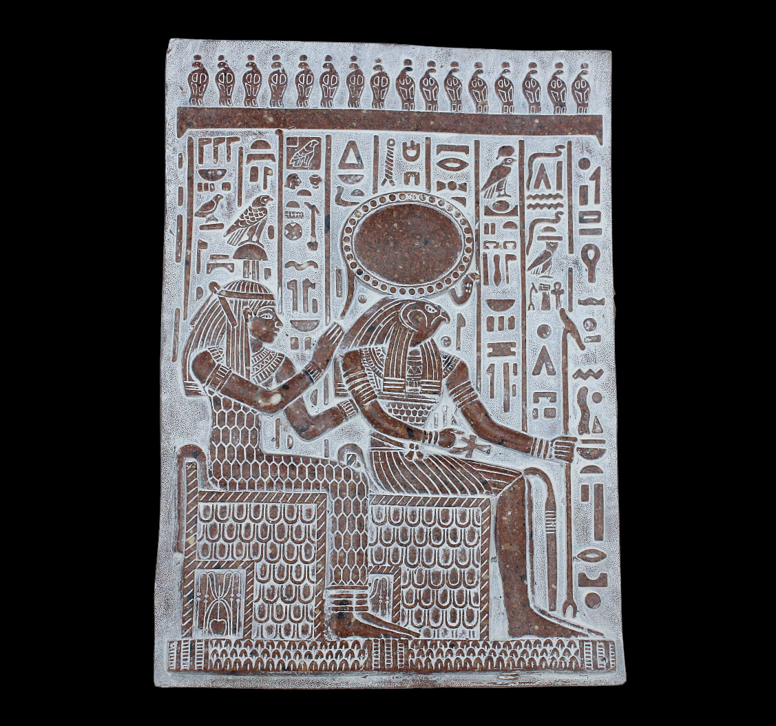 UNIQUE PHARAONIC HANDMADE ANCIENT EGYPTIAN Nefertiti and Horus Temple Stella UNIQUE PHARAONIC HANDMADE ANCIENT EGYPTIAN Nefertiti and Horus Temple Stella