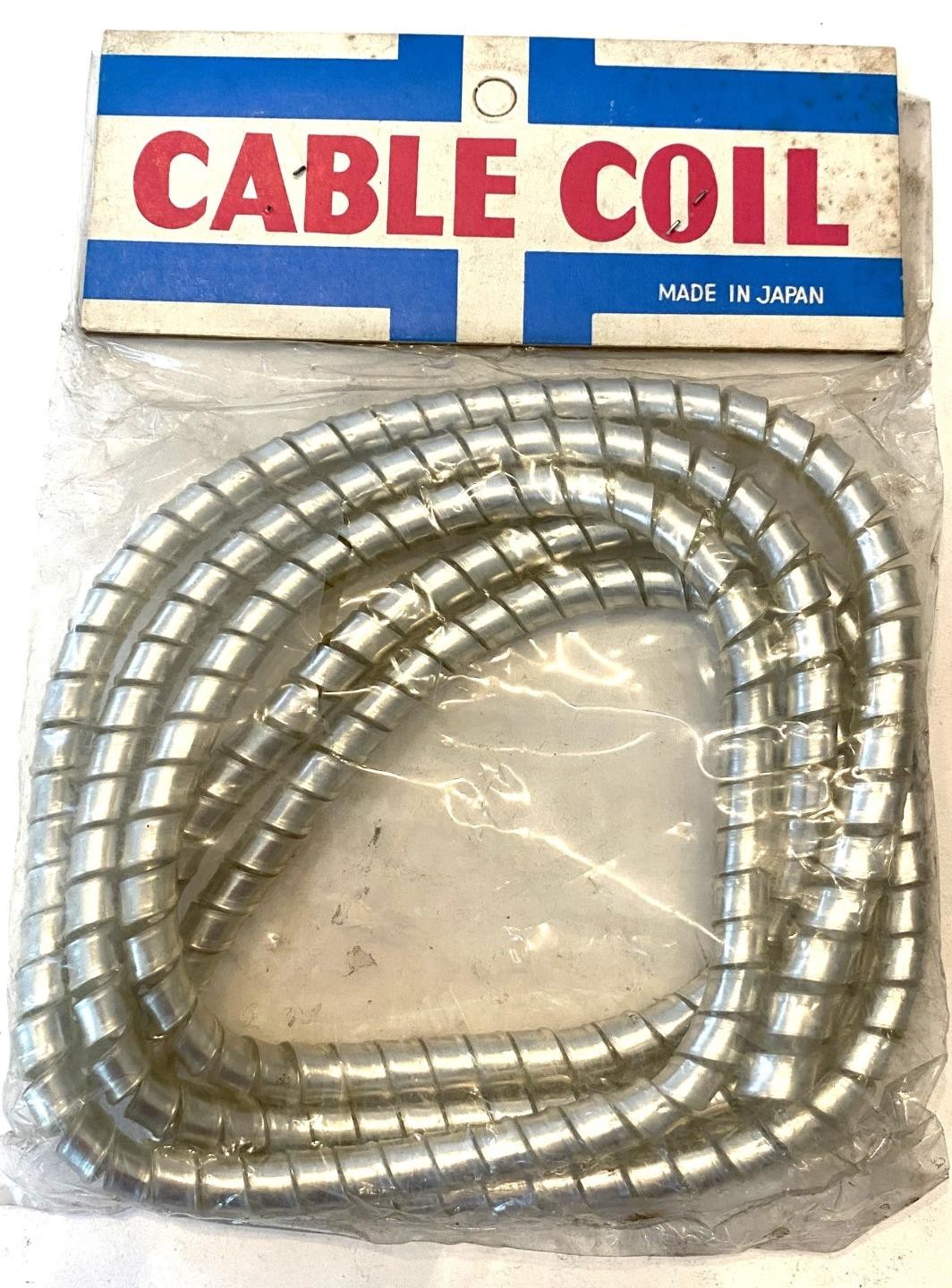 NOS vintage CABLE WRAP COIL cover Bicycle Motorcycle Scooter Silver NOS vintage CABLE WRAP COIL cover Bicycle Motorcycle Scooter Silver