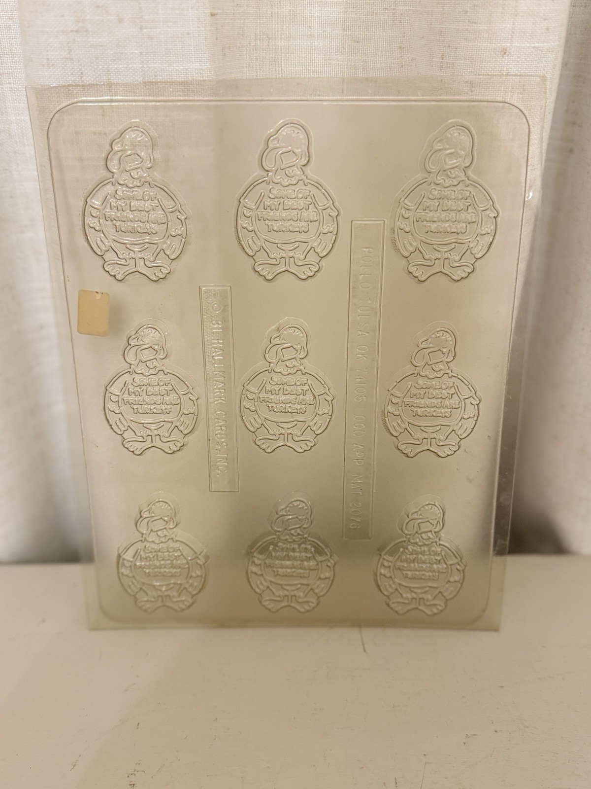 Vintage 1981 Hallmark Thanksgiving Turkey Chocolate Candy Mold Apollo Tulsa Vintage 1981 Hallmark Thanksgiving Turkey Chocolate Candy Mold Apollo Tulsa
