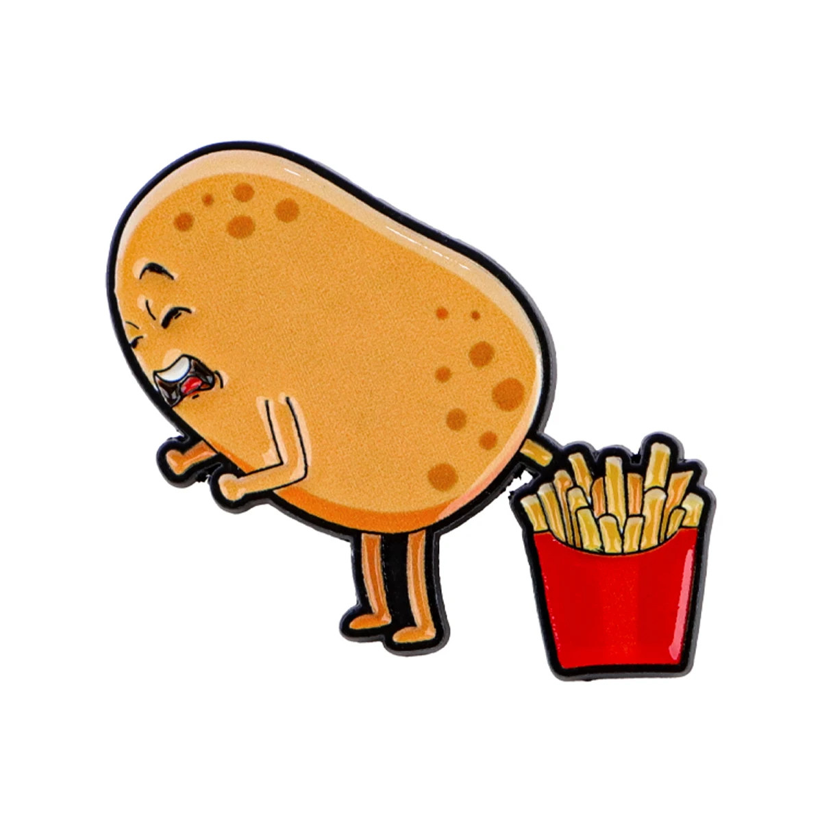 Funny Potato Enamel Pin Food Lover Brooch Lapel Pins Badge on Backpack Clothing Funny Potato Enamel Pin Food Lover Brooch Lapel Pins Badge on Backpack Clothing