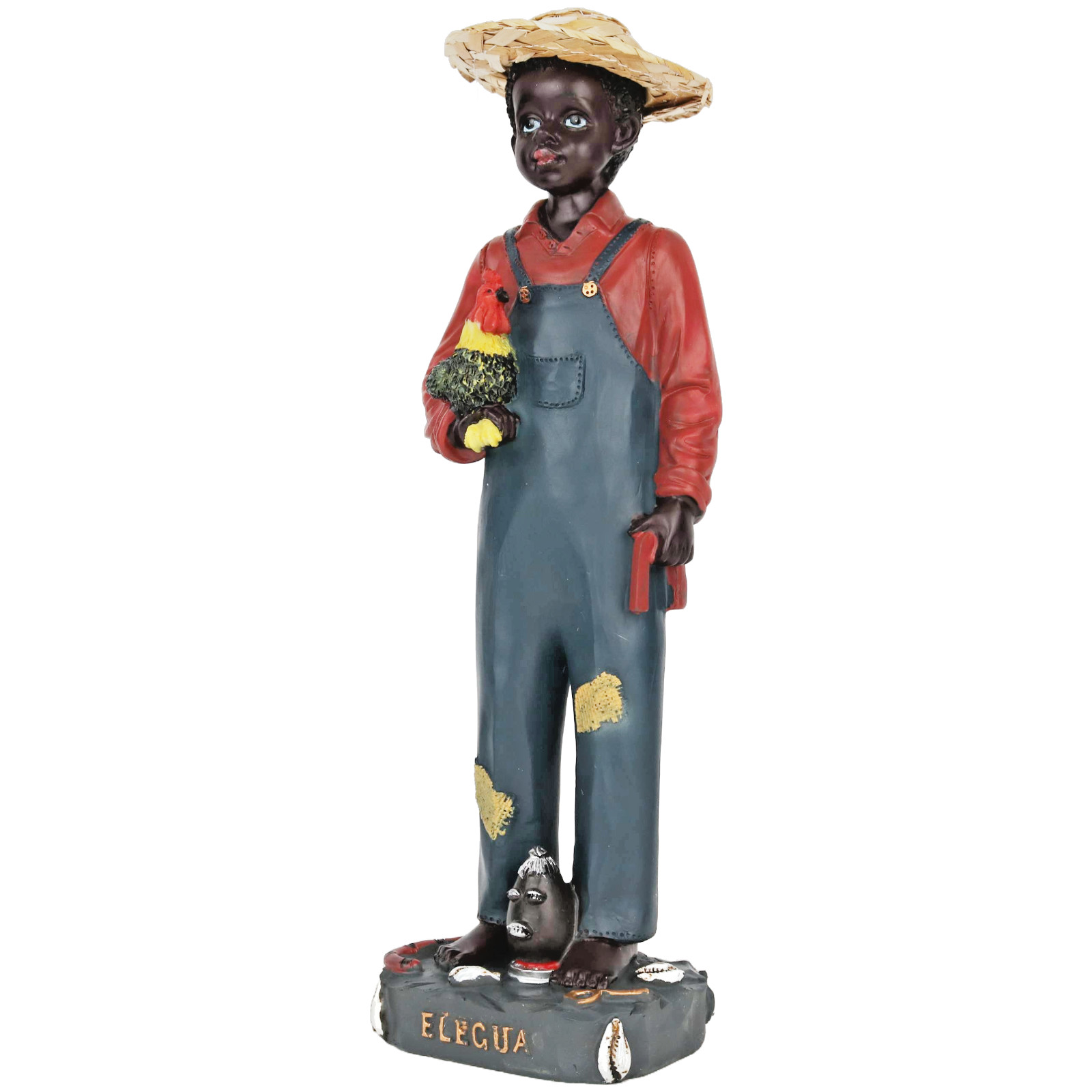 Elegua 12" Orisha Kid Elegua, Resin Figure Yoruba Religion, Santeria