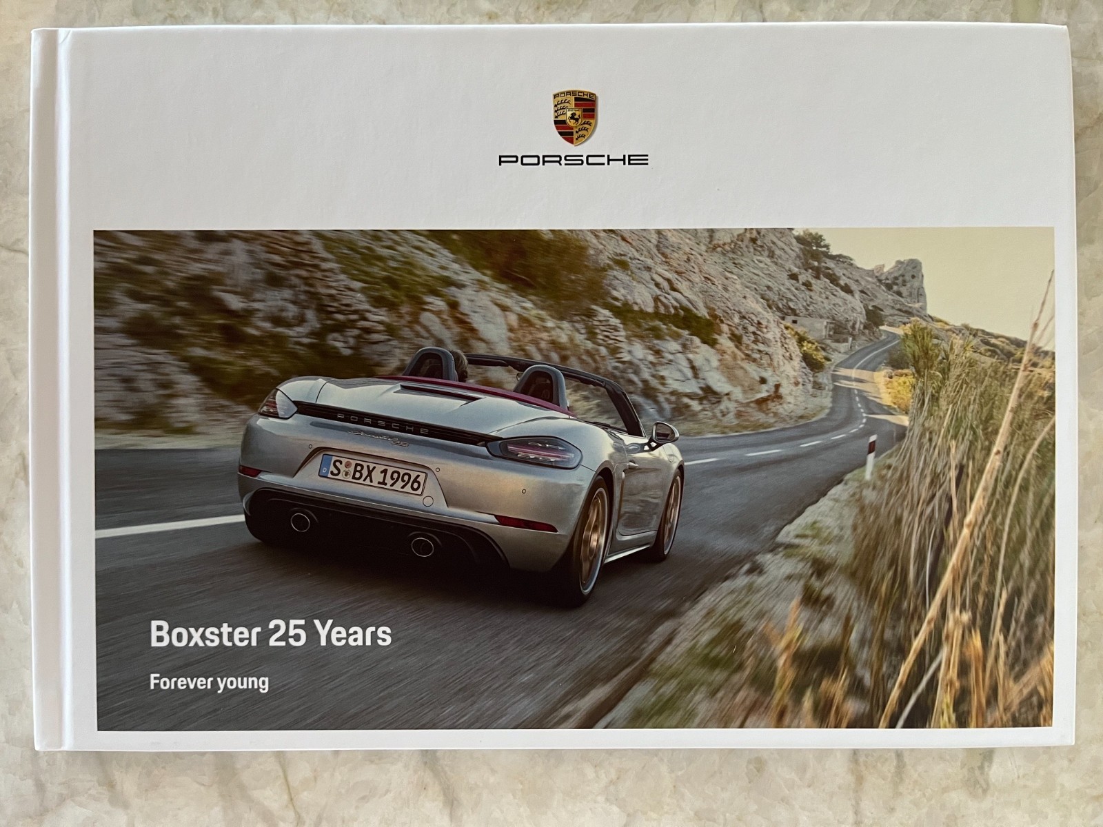 PORSCHE BOXSTER 25th ANNIVERSARY EDITION HB PRESTIGE BROCHURE USA 2021 2022