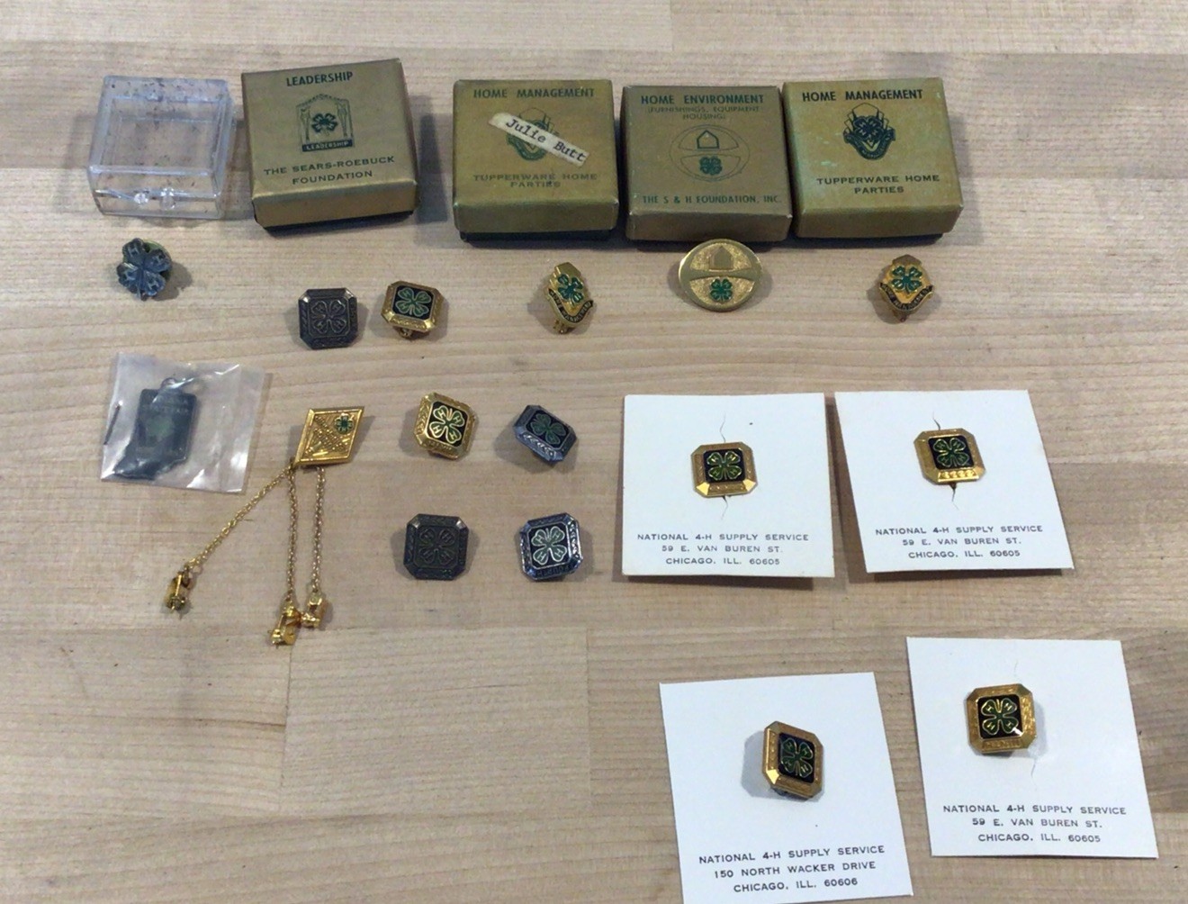 Vintage 4-H Club Pins Lot Of 16 Some 10k Gold Filled Home Management 60-70s Vintage 4-H Club Pins Lot Of 16 Some 10k Gold Filled Home Management 60-70s