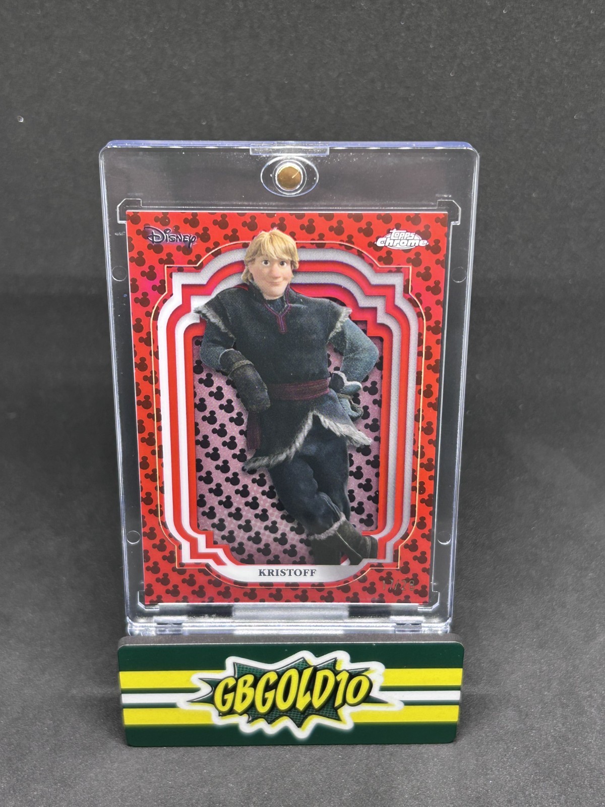 Kristoff - 2024 Topps Chrome Disney #156 Black Red Refractor /28 Kristoff - 2024 Topps Chrome Disney #156 Black Red Refractor /28