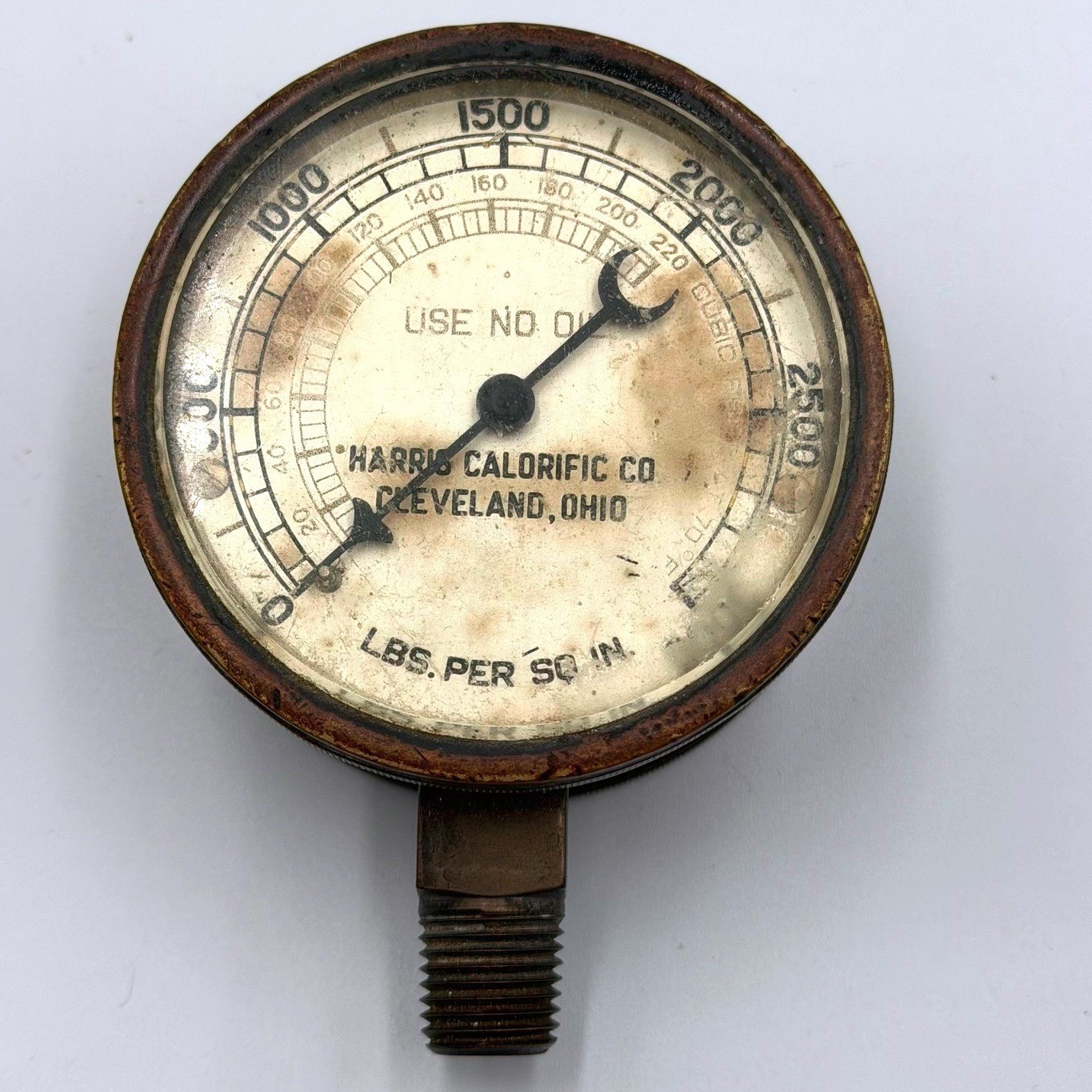 Vintage Harris Calorific Co Pressure Gauge 3000 PSI Cleveland Ohio 667 A Vintage Harris Calorific Co Pressure Gauge 3000 PSI Cleveland Ohio 667 A