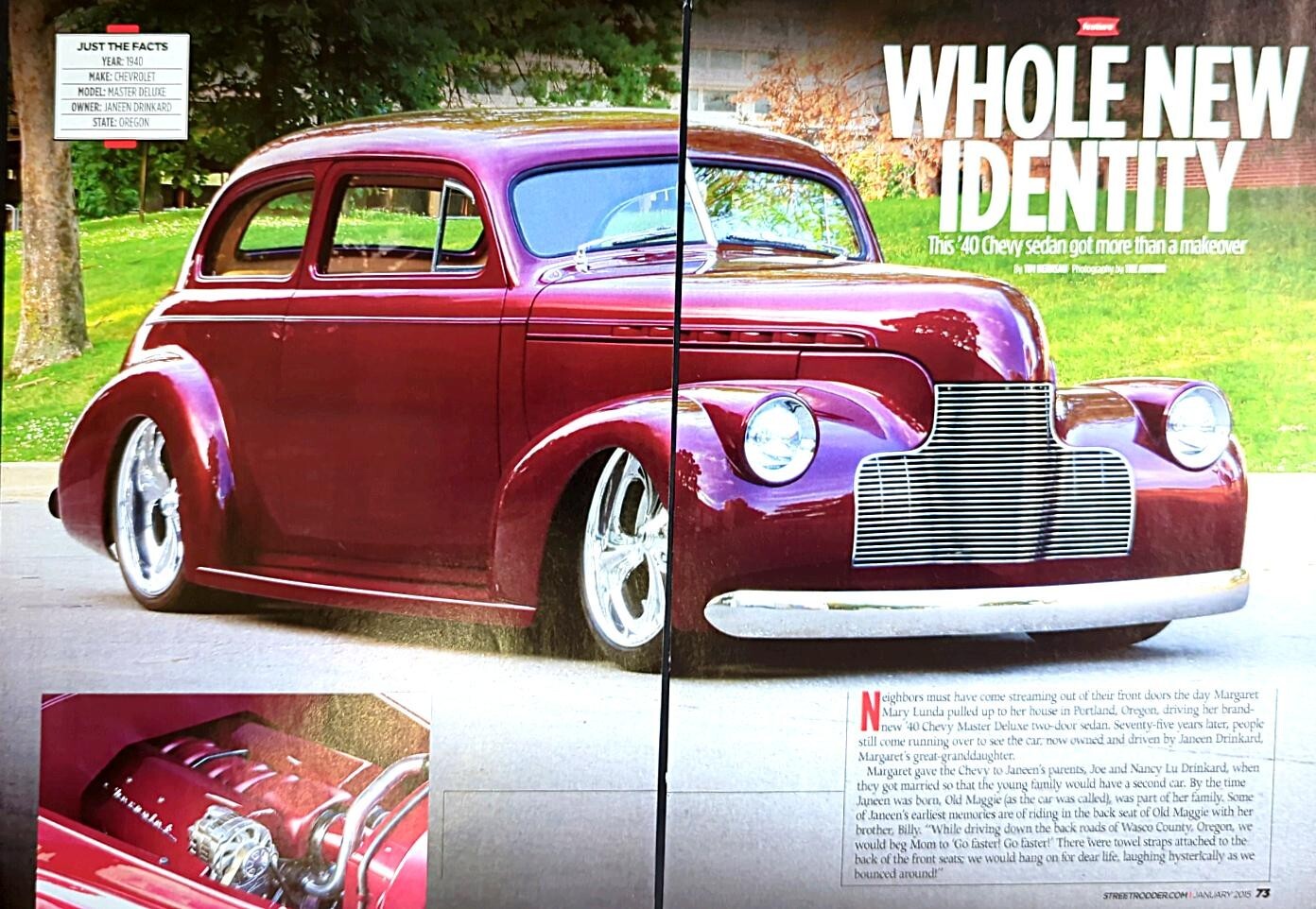 1940 Chevrolet Master Deluxe Original 2015 Magazine Article Whole New Identity 1940 Chevrolet Master Deluxe Original 2015 Magazine Article Whole New Identity