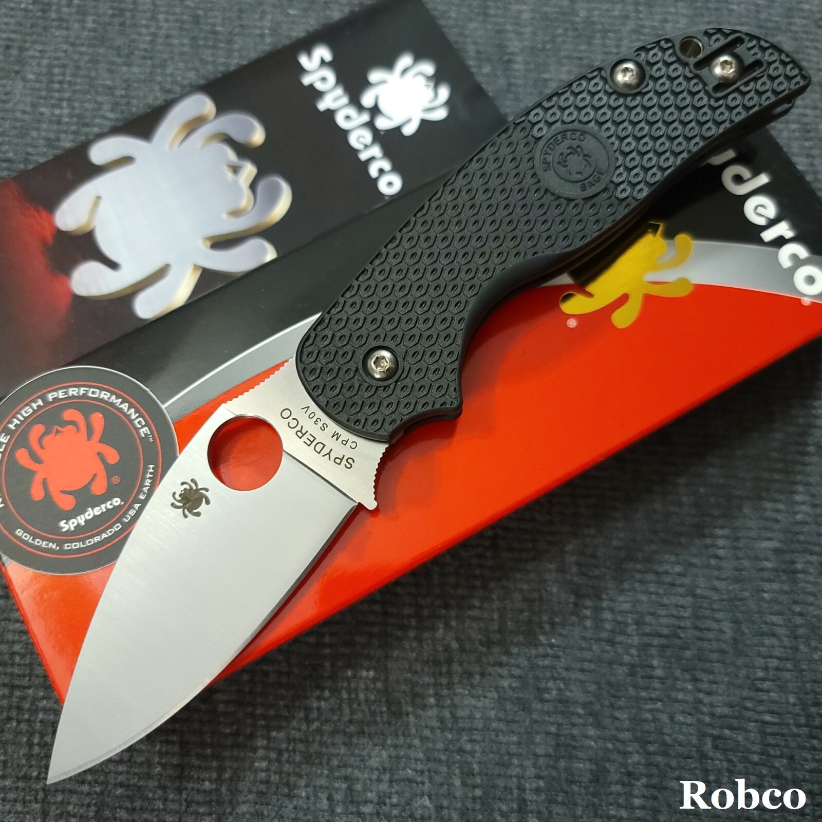 Spyderco Sage 5 Lightweight CPM-S30V Compression Lock Black FRN C123PBK Spyderco Sage 5 Lightweight CPM-S30V Compression Lock Black FRN C123PBK