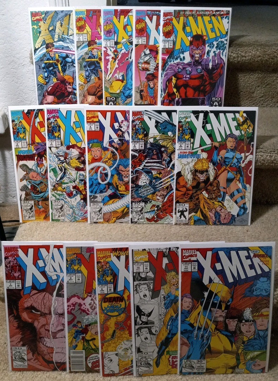 X-Men #1-11 (1991) 15 Book Set All 5 Jim Lee #1 Covers & #4 1st Omega Red NM X-Men #1-11 (1991) 15 Book Set All 5 Jim Lee #1 Covers & #4 1st Omega Red NM