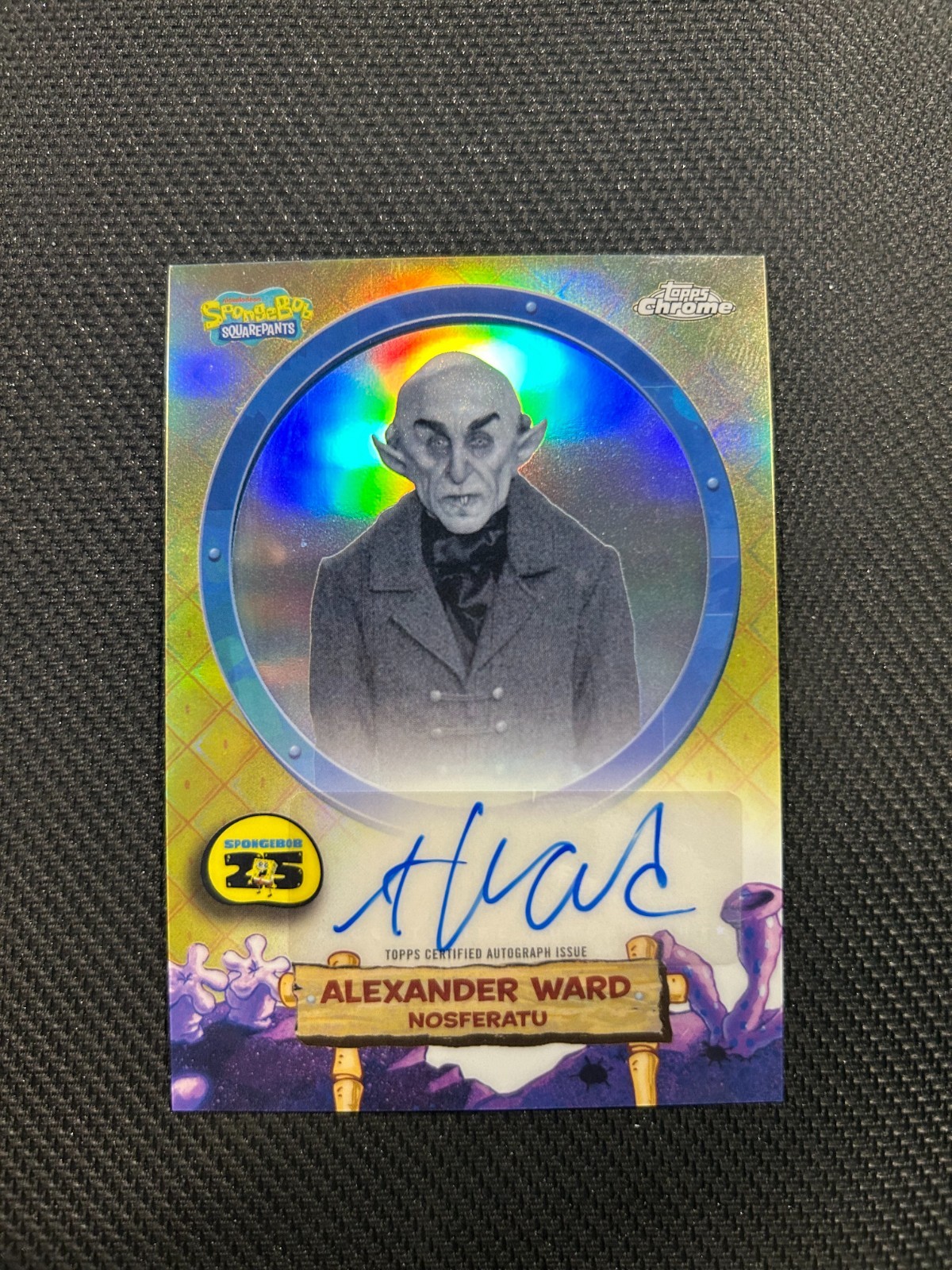 Nosferatu 2025 Topps Chrome SpongeBob SquarePants Alexander Ward Auto PACK FRESH Nosferatu 2025 Topps Chrome SpongeBob SquarePants Alexander Ward Auto PACK FRESH