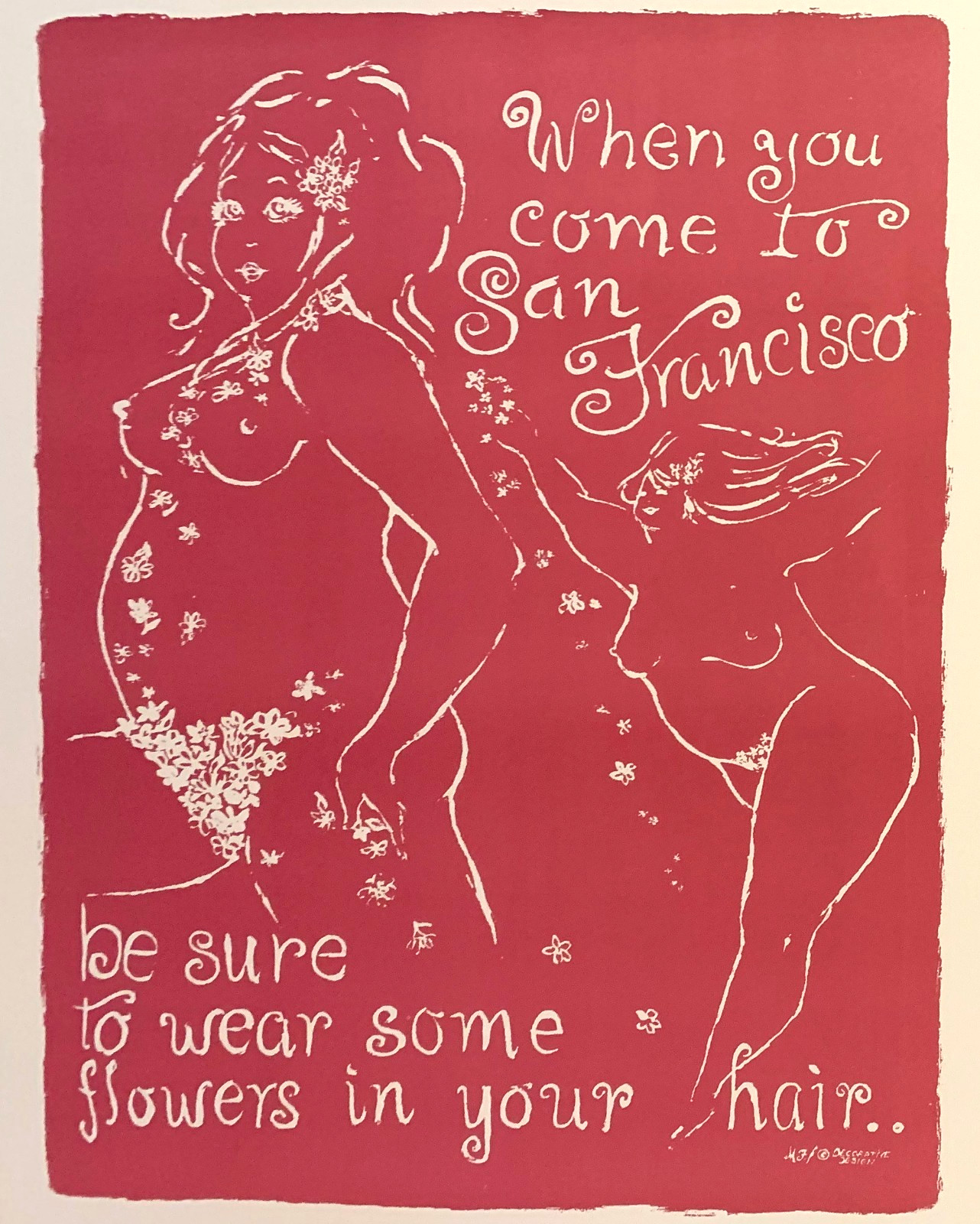 "When you come to San Francisco" Lovely Vintage 60s Travel Poster 19x28" "When you come to San Francisco" Lovely Vintage 60s Travel Poster 19x28"