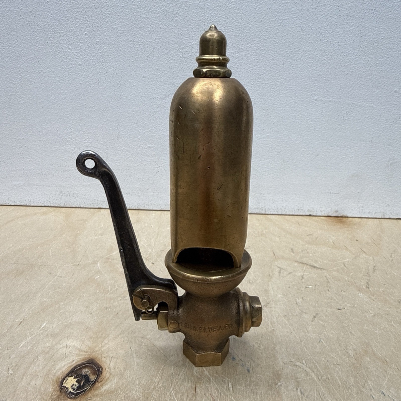Lunkenheimer 1-1/2 Brass Steam Engine Train Whistle Valve Tractor Locomotive RR