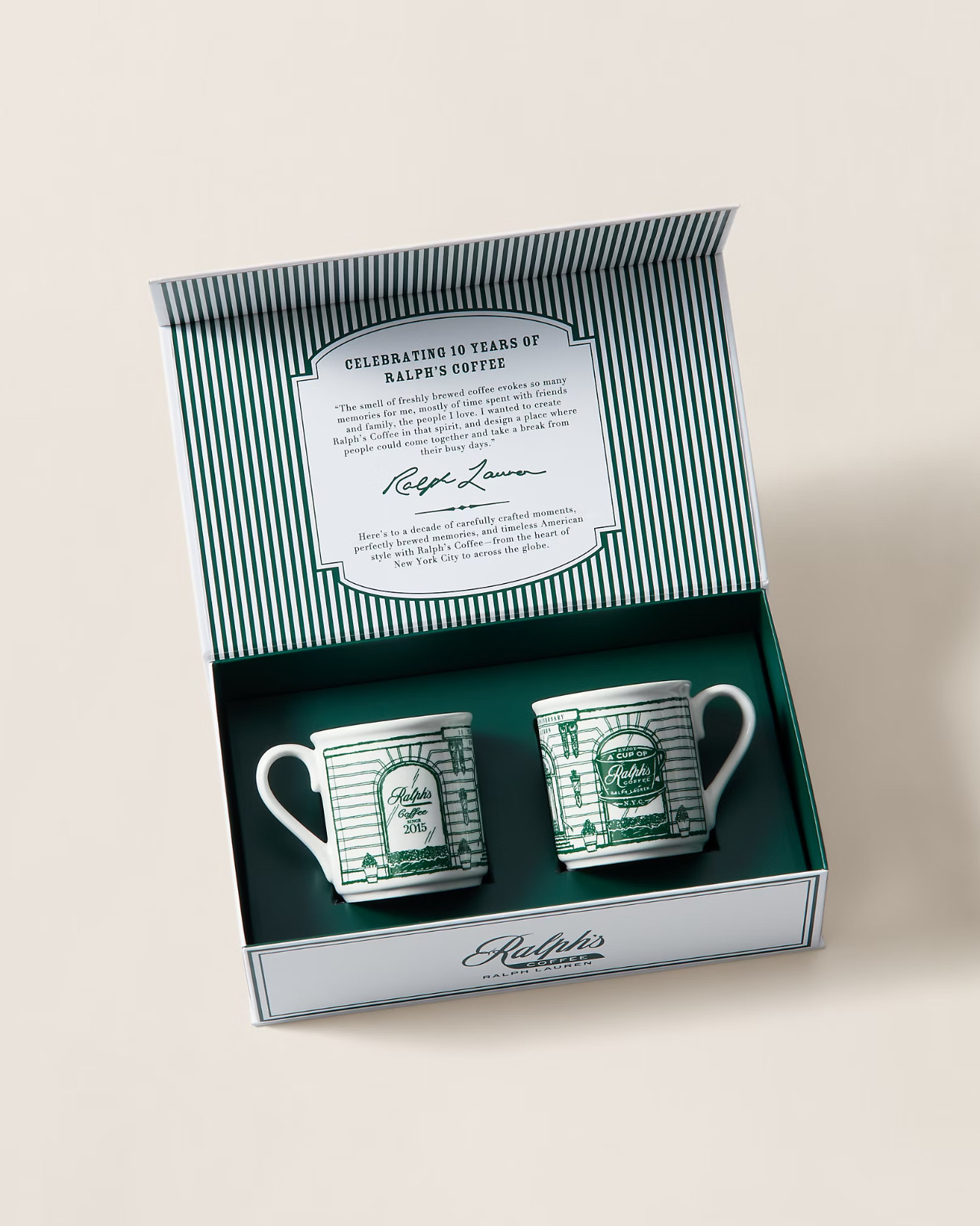 Ralph’s Coffee 10th Anniversary Coffee Mug Set - Ralph Lauren Home - SOLD OUT Ralph’s Coffee 10th Anniversary Coffee Mug Set - Ralph Lauren Home - SOLD OUT
