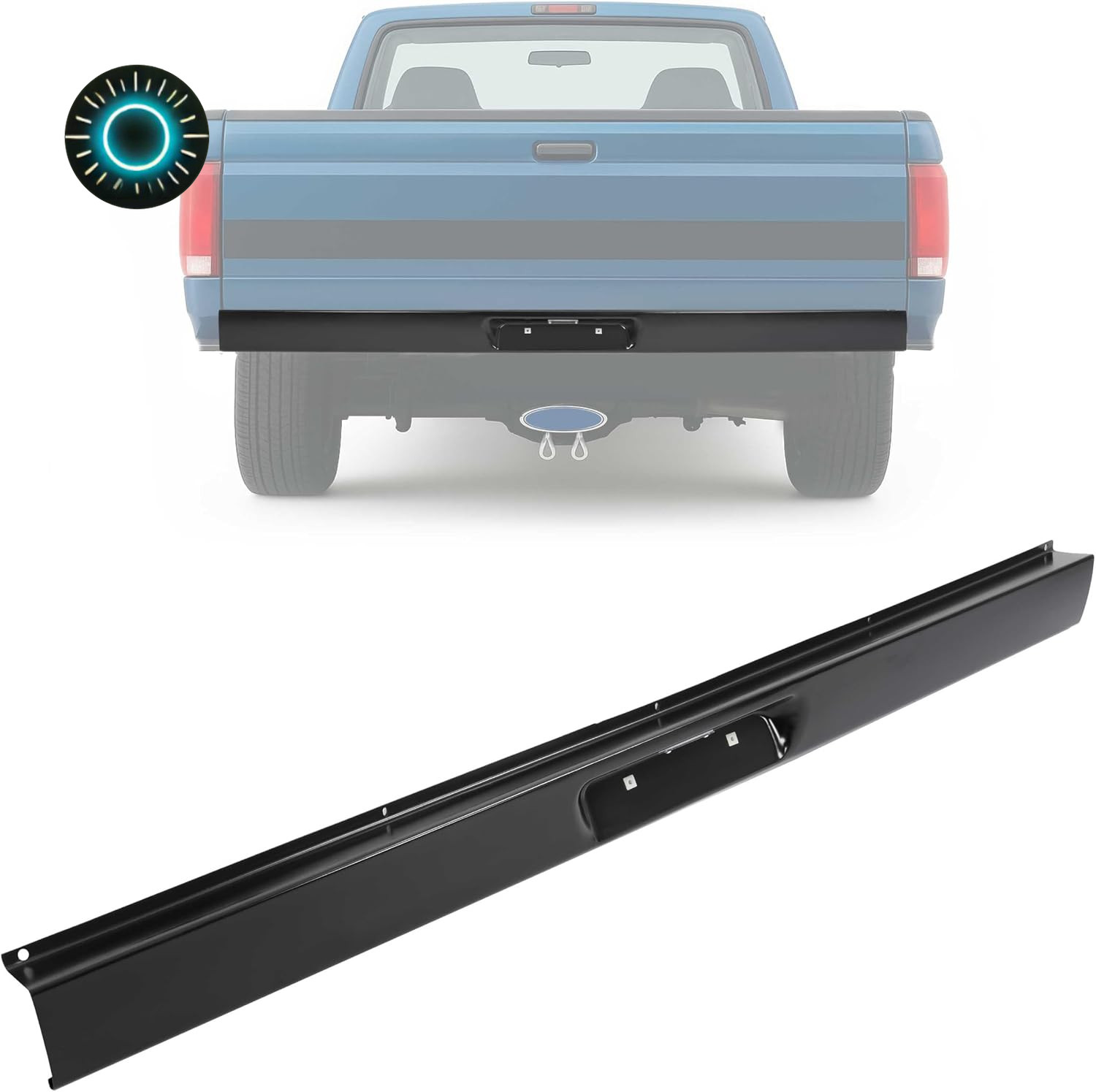 Rear Roll Pan Compatible with 1987-1996 F150 Styleside/Fleetside Bed Rear Roll Pan Compatible with 1987-1996 F150 Styleside/Fleetside Bed
