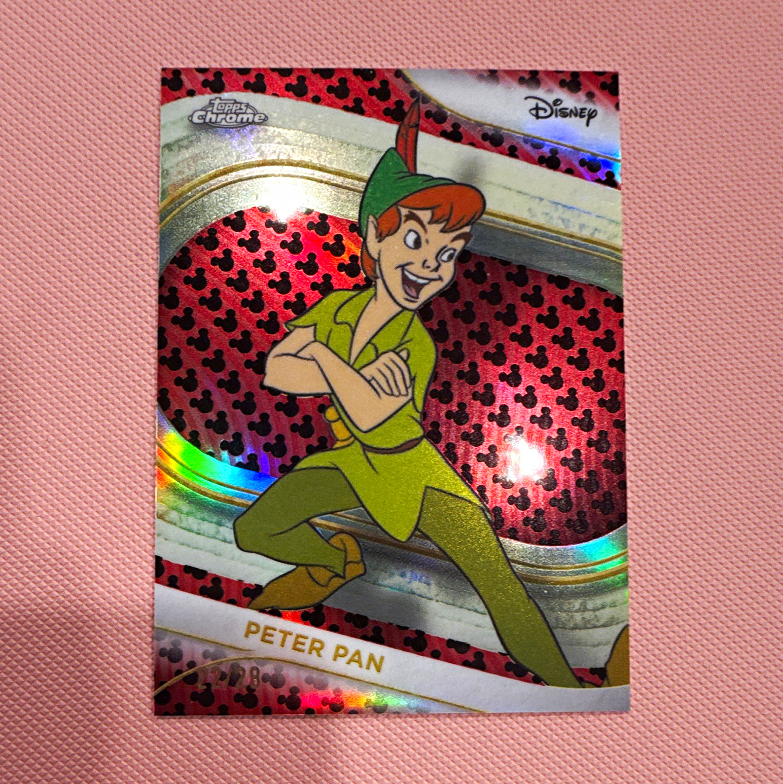 Topps 2025 Topps Chrome Disney Peter Pan #157 Serial Numbered 22/28 Topps 2025 Topps Chrome Disney Peter Pan #157 Serial Numbered 22/28