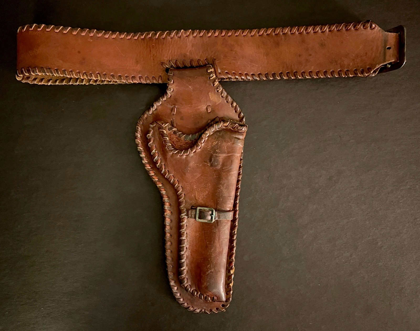 VINTAGE GUN BELT-HOLSTER Authentic Old West Hand-Made Western Antique VINTAGE GUN BELT-HOLSTER Authentic Old West Hand-Made Western Antique