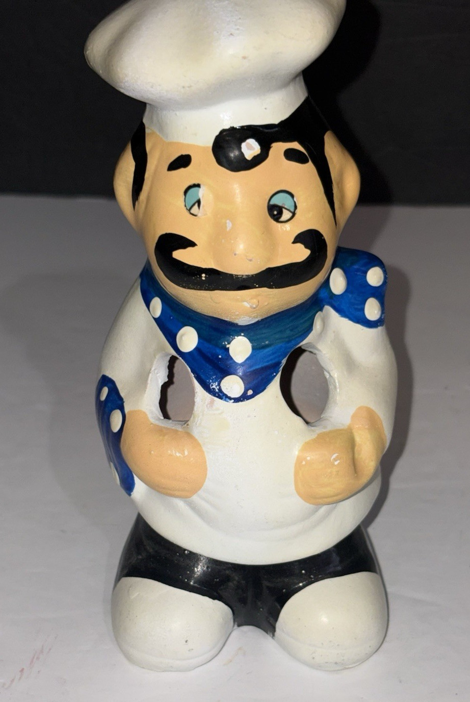 Vintage French Chef Spoon/Utensil Holder/Catcher Kitchen Ware - 1960's - 7" Tall Vintage French Chef Spoon/Utensil Holder/Catcher Kitchen Ware - 1960's - 7" Tall