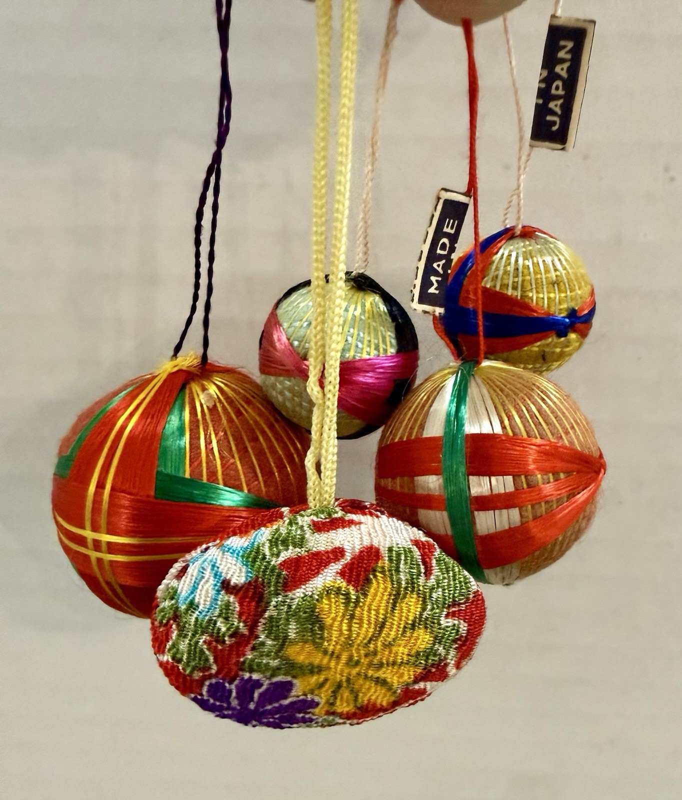 Vintage Japanese Princess Kokeshi Temari Ball Ornaments Lot Made in Japan Boxes Vintage Japanese Princess Kokeshi Temari Ball Ornaments Lot Made in Japan Boxes