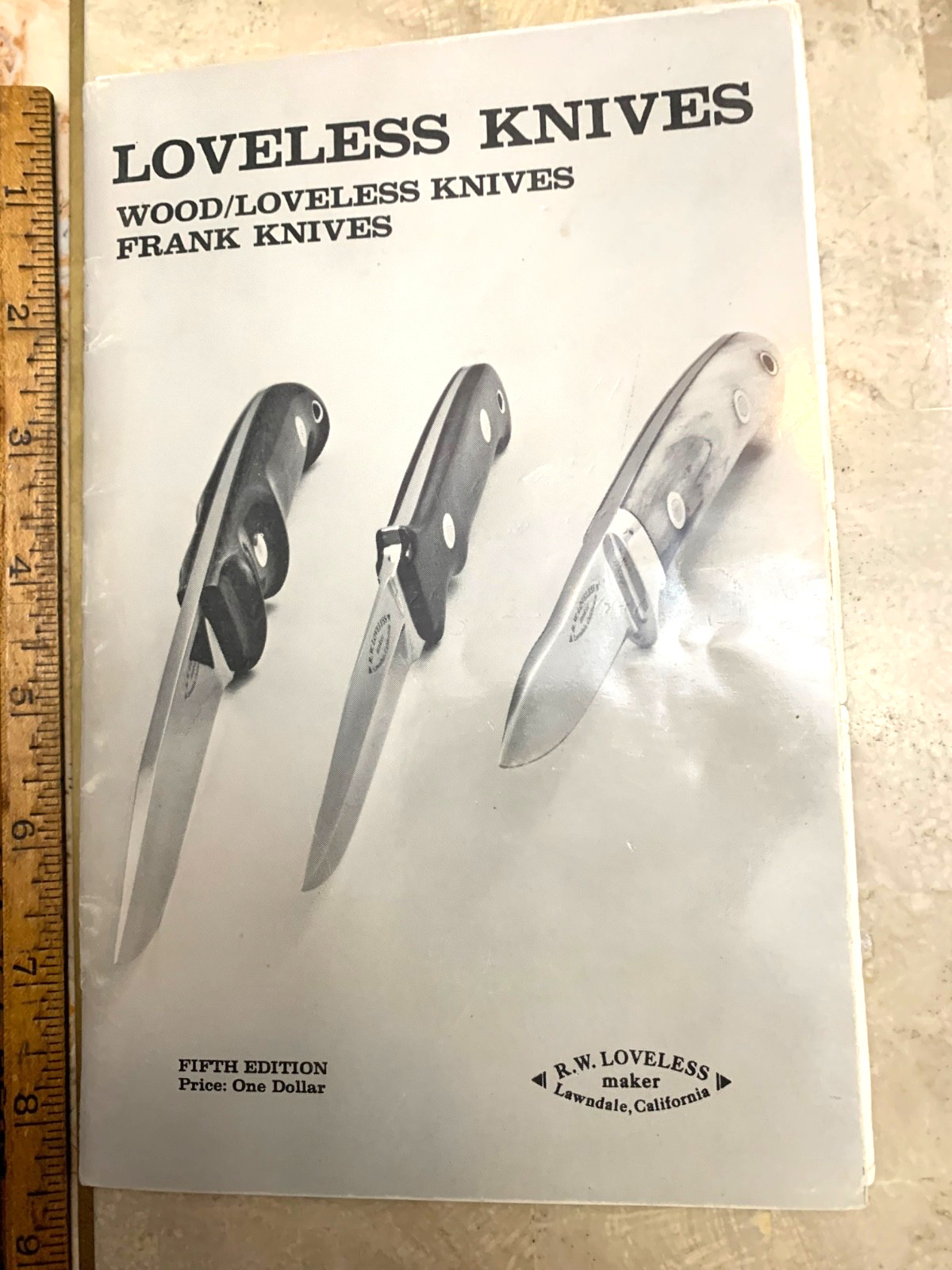 R.W.LOVELESS ORIGINAL *RARE CATALOG 1970S *Many Pictures of R.W.Loveless Knives R.W.LOVELESS ORIGINAL *RARE CATALOG 1970S *Many Pictures of R.W.Loveless Knives