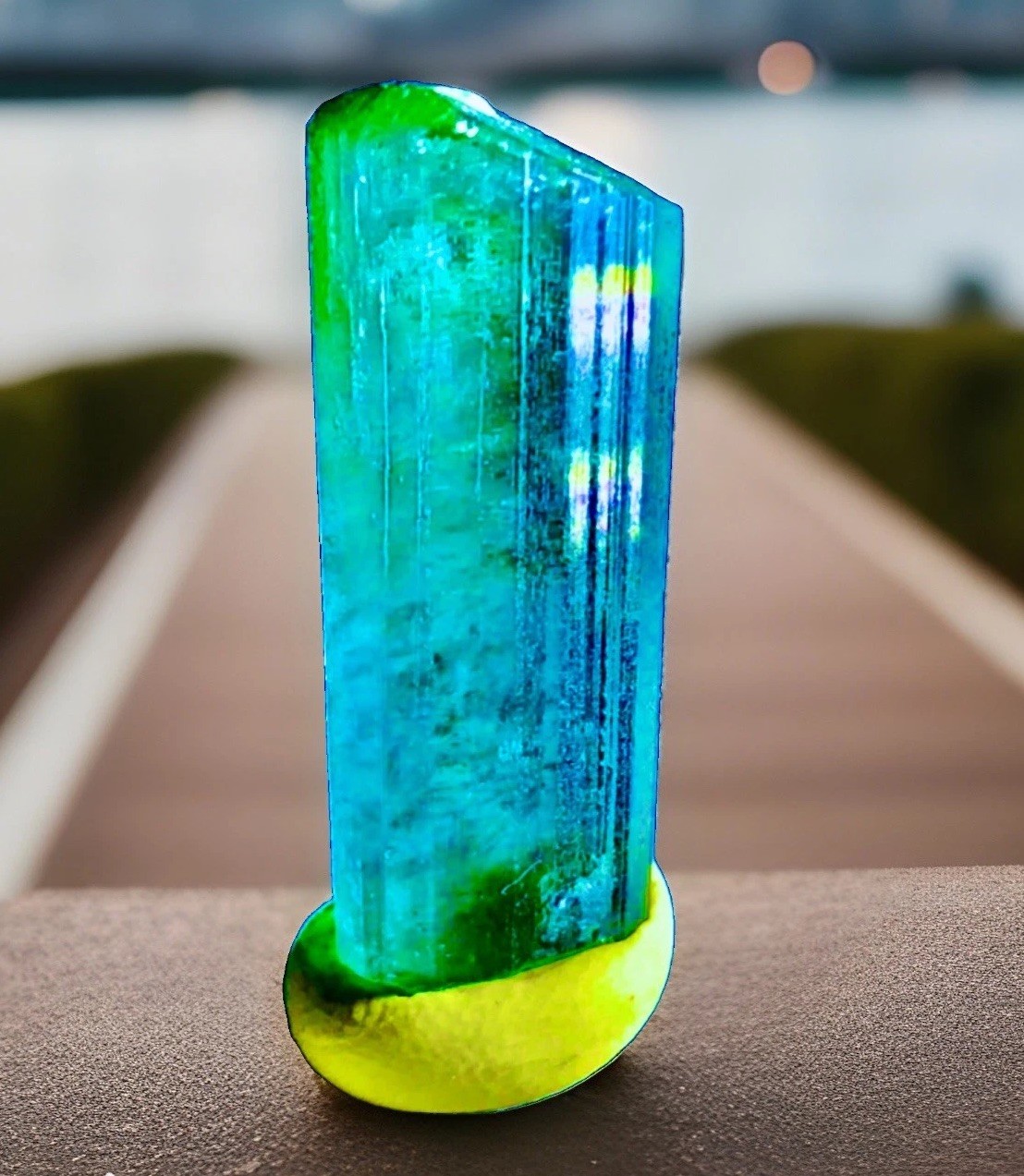 Rare Large Green Blue Tourmaline Crystal Raw Natural Specimen Rough Gemstone Rare Large Green Blue Tourmaline Crystal Raw Natural Specimen Rough Gemstone
