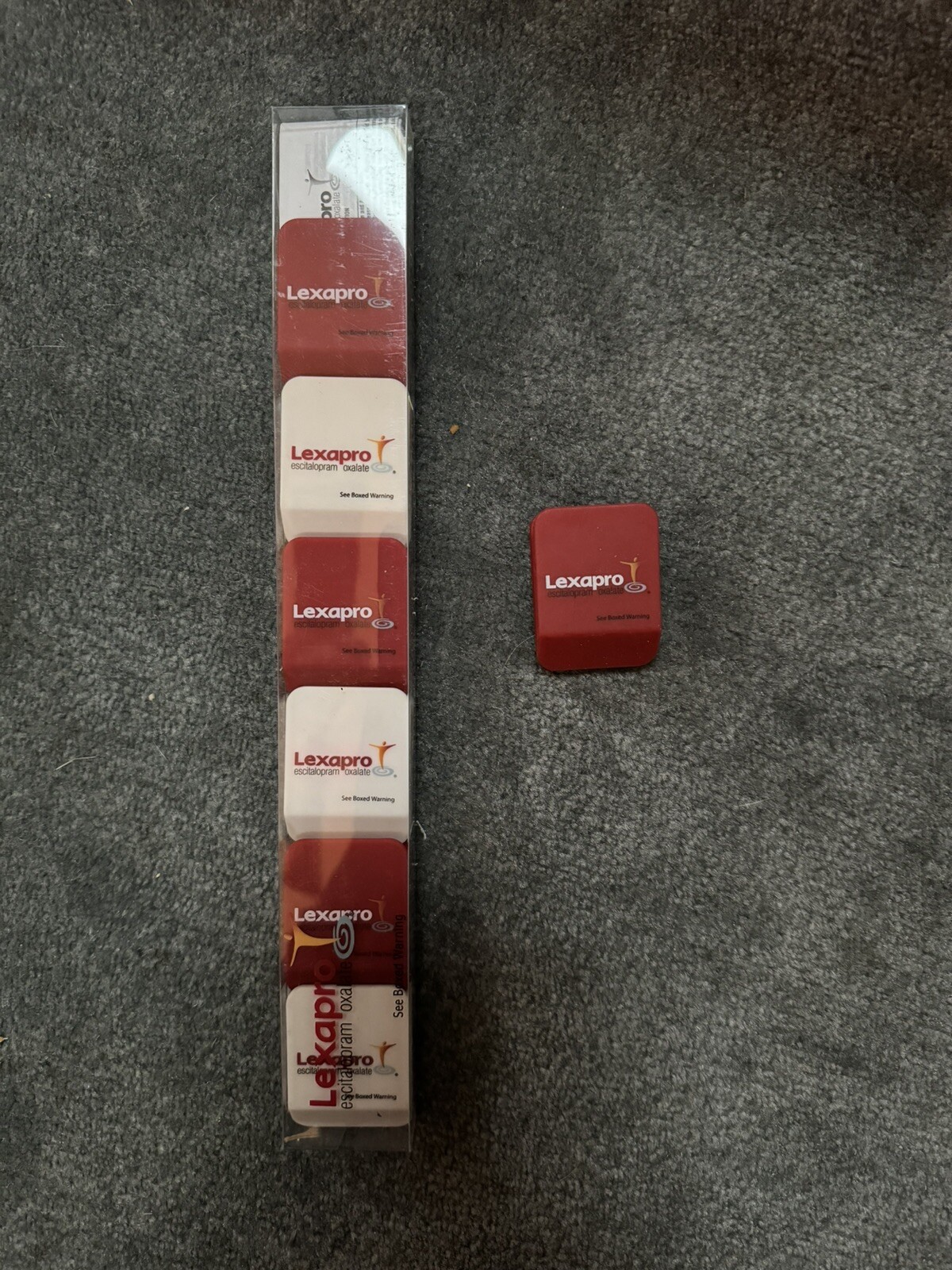 LEXAPRO Drug Rep Logo 6 Collectible Clip Magnets Antidepressant Pharmaceutical LEXAPRO Drug Rep Logo 6 Collectible Clip Magnets Antidepressant Pharmaceutical