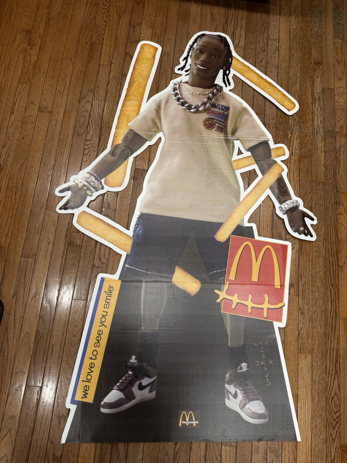 Travis Scott x McDonald's Cactus Jack Cutout Poster Merchandise 6-Foot