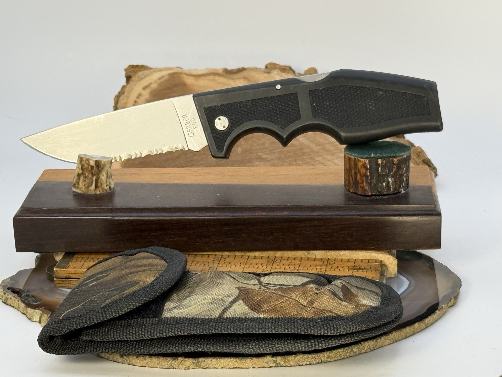 Vintage Gerber 600 Portland USA Single Blade Lockback w/case--1573.26 Vintage Gerber 600 Portland USA Single Blade Lockback w/case--1573.26