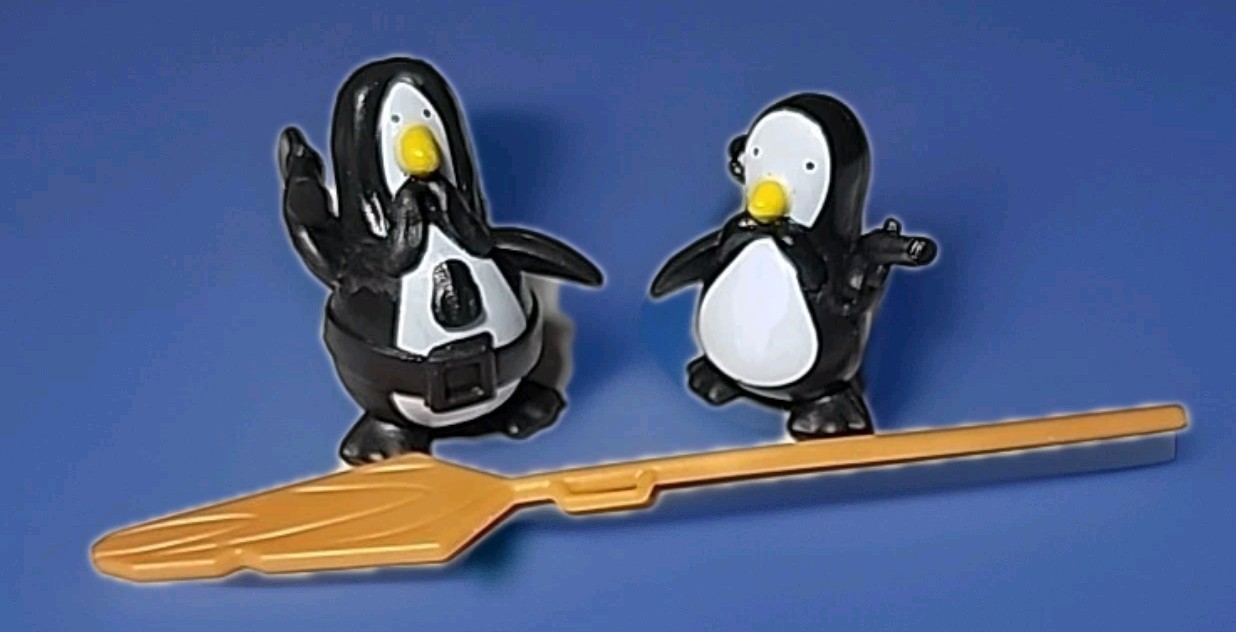2012 Don't Rock the Boat Pirate Penguin Game Replacement Pieces Penguins & Oar