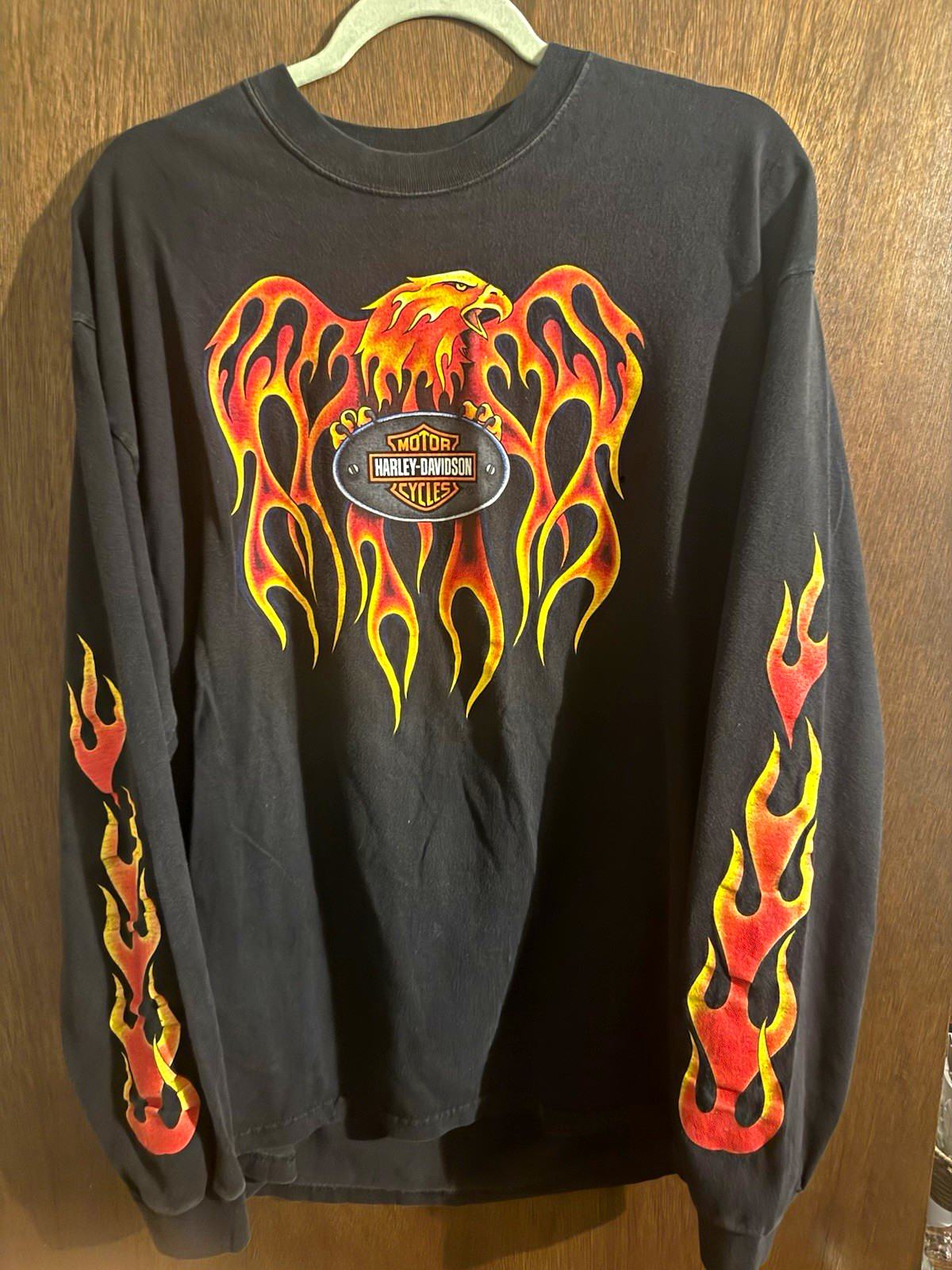 VTG GRAIL Harley-Davidson Chicago Illinois Flamer eagle Long Sleeve T-Shirt XL VTG GRAIL Harley-Davidson Chicago Illinois Flamer eagle Long Sleeve T-Shirt XL