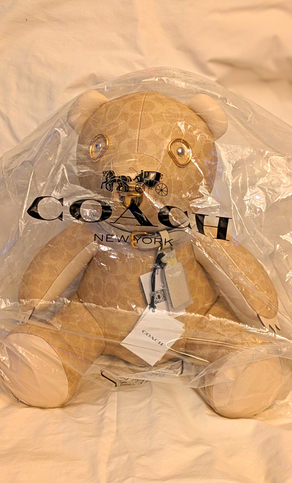 NWT Coach Collectible Bear Signature Canvas -Free Shipping - Rare Designer Plush NWT Coach Collectible Bear Signature Canvas -Free Shipping - Rare Designer Plush