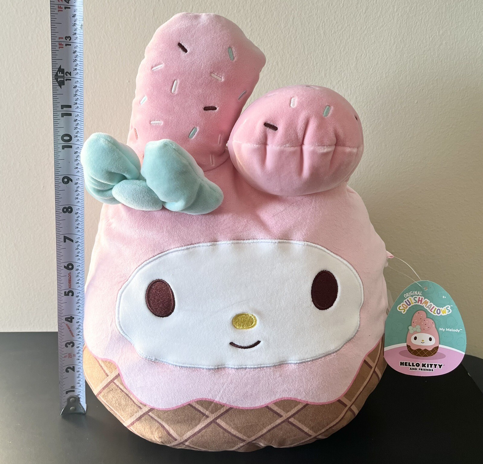 NEW Squishmallows 14” Inch - Melody Pink Ice Cream - Hello Kitty Valentines NWT NEW Squishmallows 14” Inch - Melody Pink Ice Cream - Hello Kitty Valentines NWT