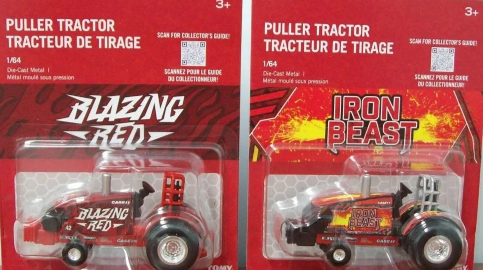 ERTL 1/64 Case IH Magnum "Iron Beast" & "Blazing Red" Pulling Tractors 37917E ERTL 1/64 Case IH Magnum "Iron Beast" & "Blazing Red" Pulling Tractors 37917E