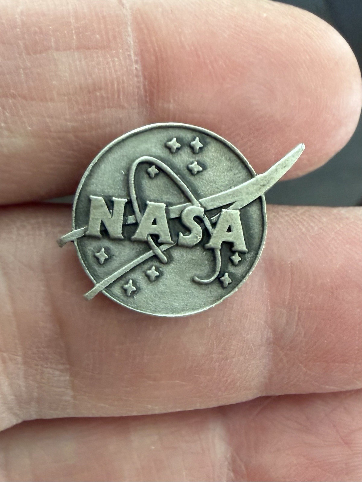Vintage NASA Silver Pin Vintage NASA Silver Pin