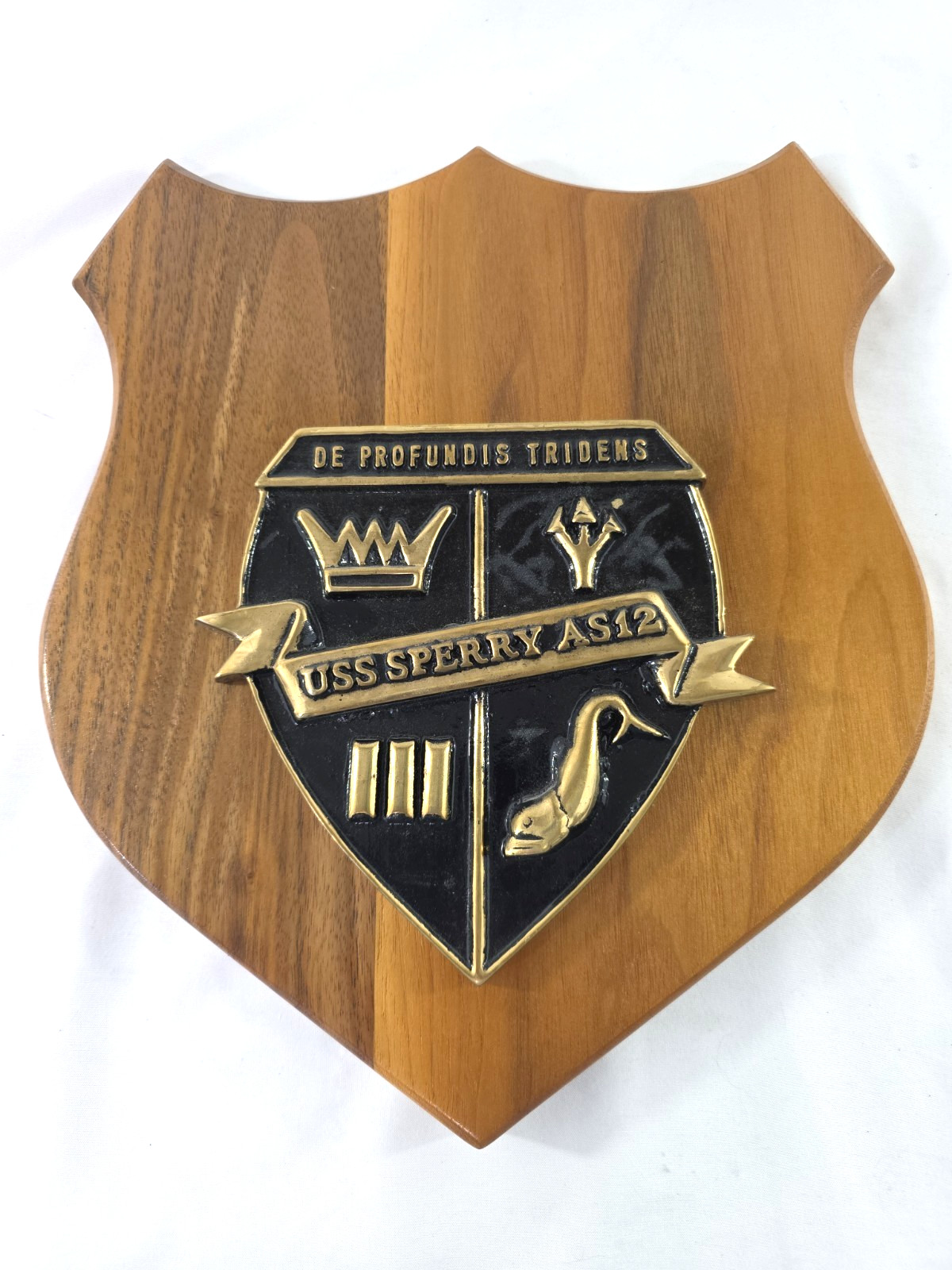 USS Sperry AS12 Brass Wall Plaque Naval Ship Decor 11.5" x 10 " USS Sperry AS12 Brass Wall Plaque Naval Ship Decor 11.5" x 10 "