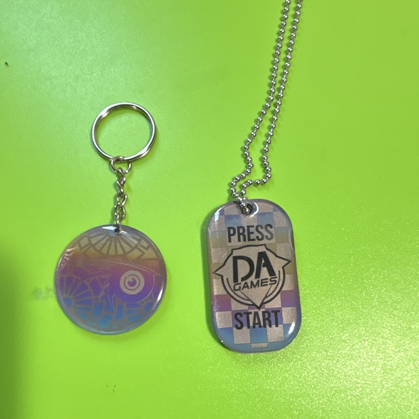RARE DAGames Dog Tag & IRIS Keychain RARE DAGames Dog Tag & IRIS Keychain